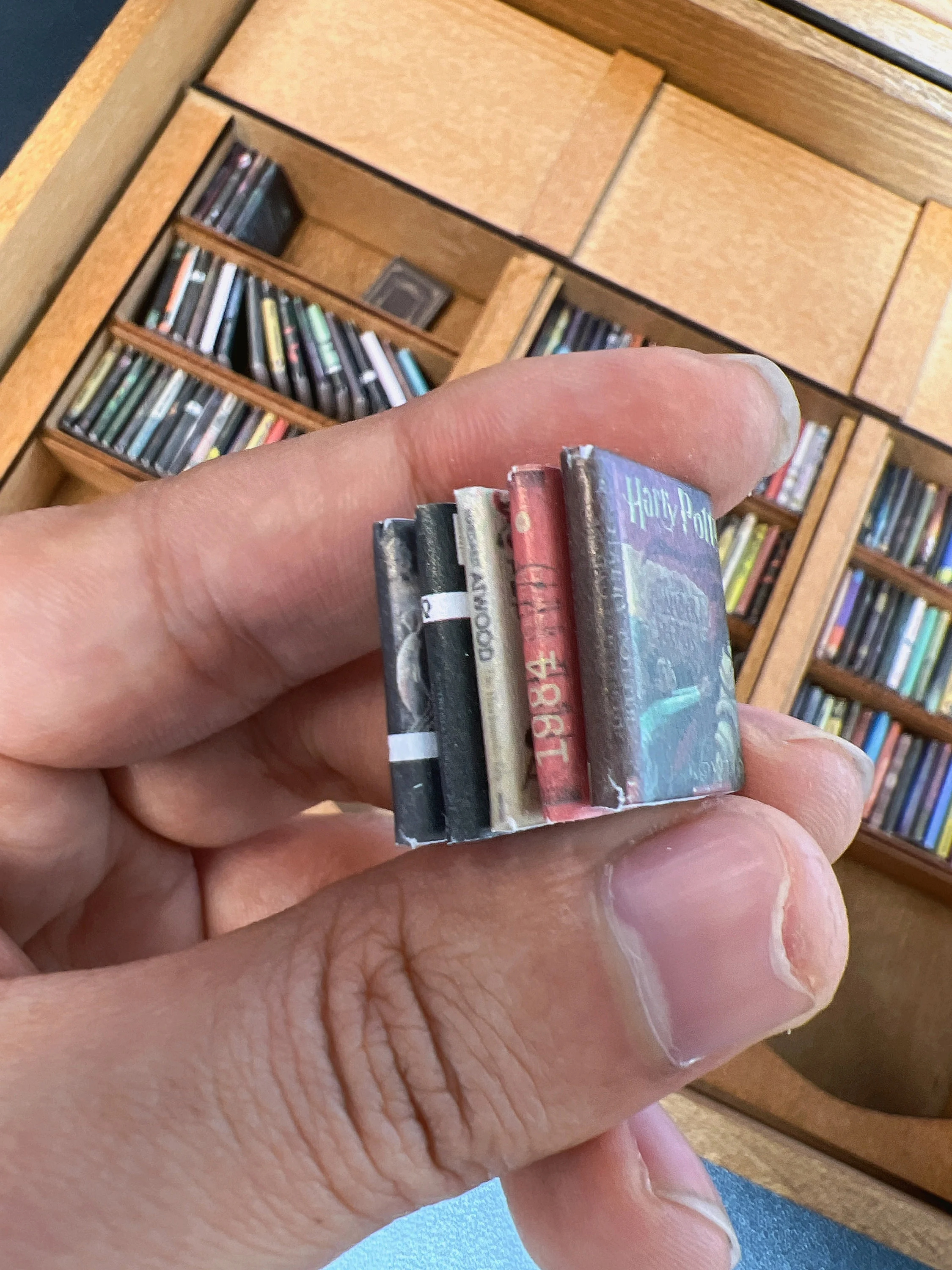 Anxiety Bookshelf - Selected Miniature Books