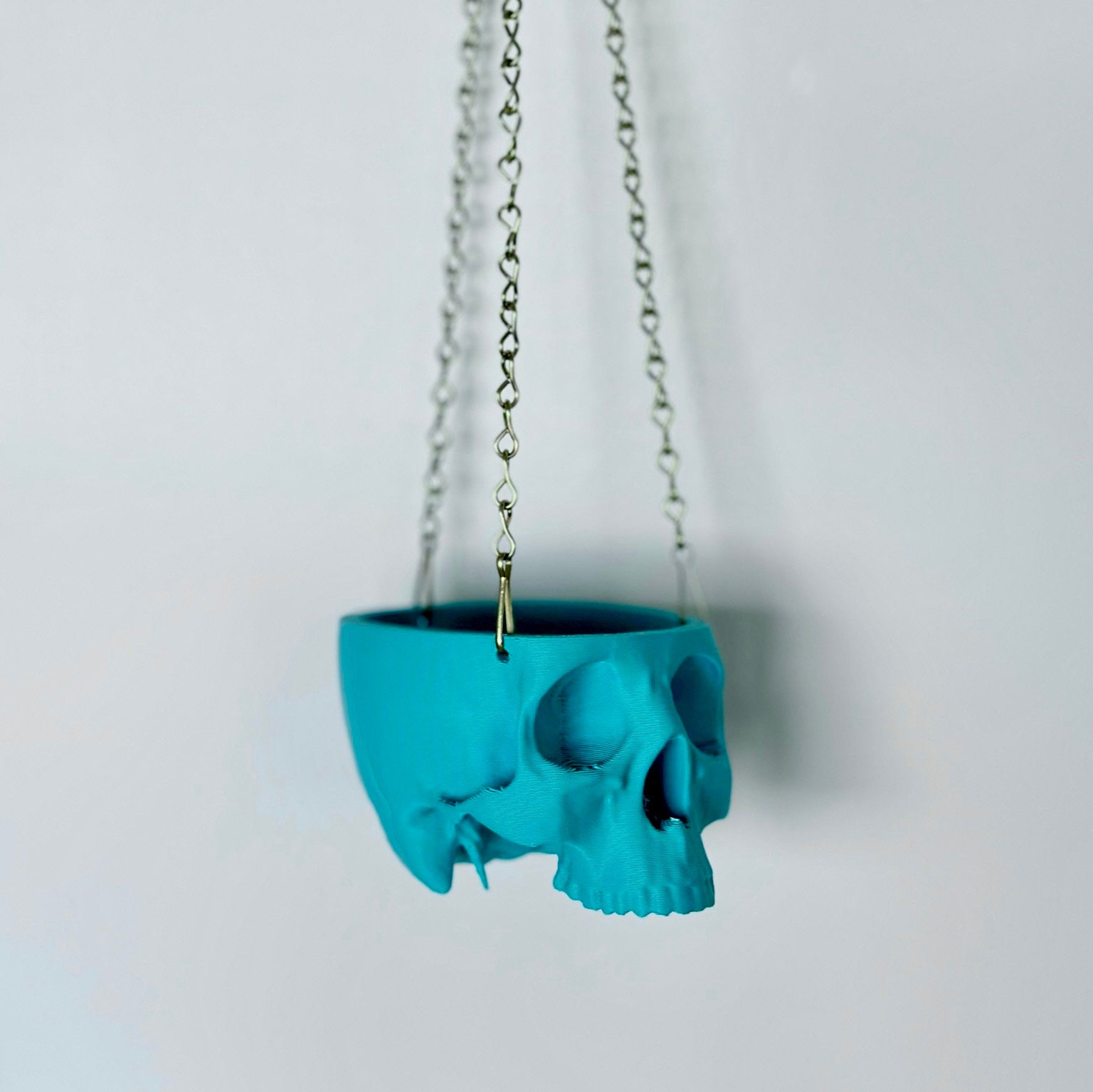 Halloween Decor，Hanging Planter Skull