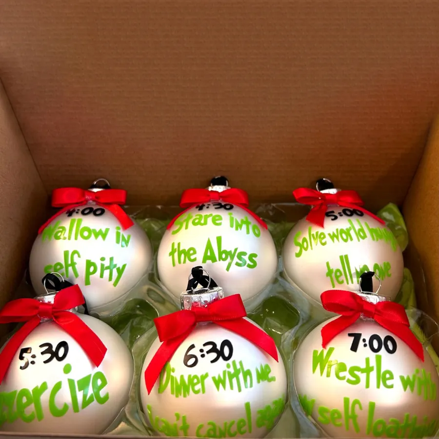 🎅Christmas Hot Sale - GR1NCH Schedule Ornament Gift Set (6Pcs)