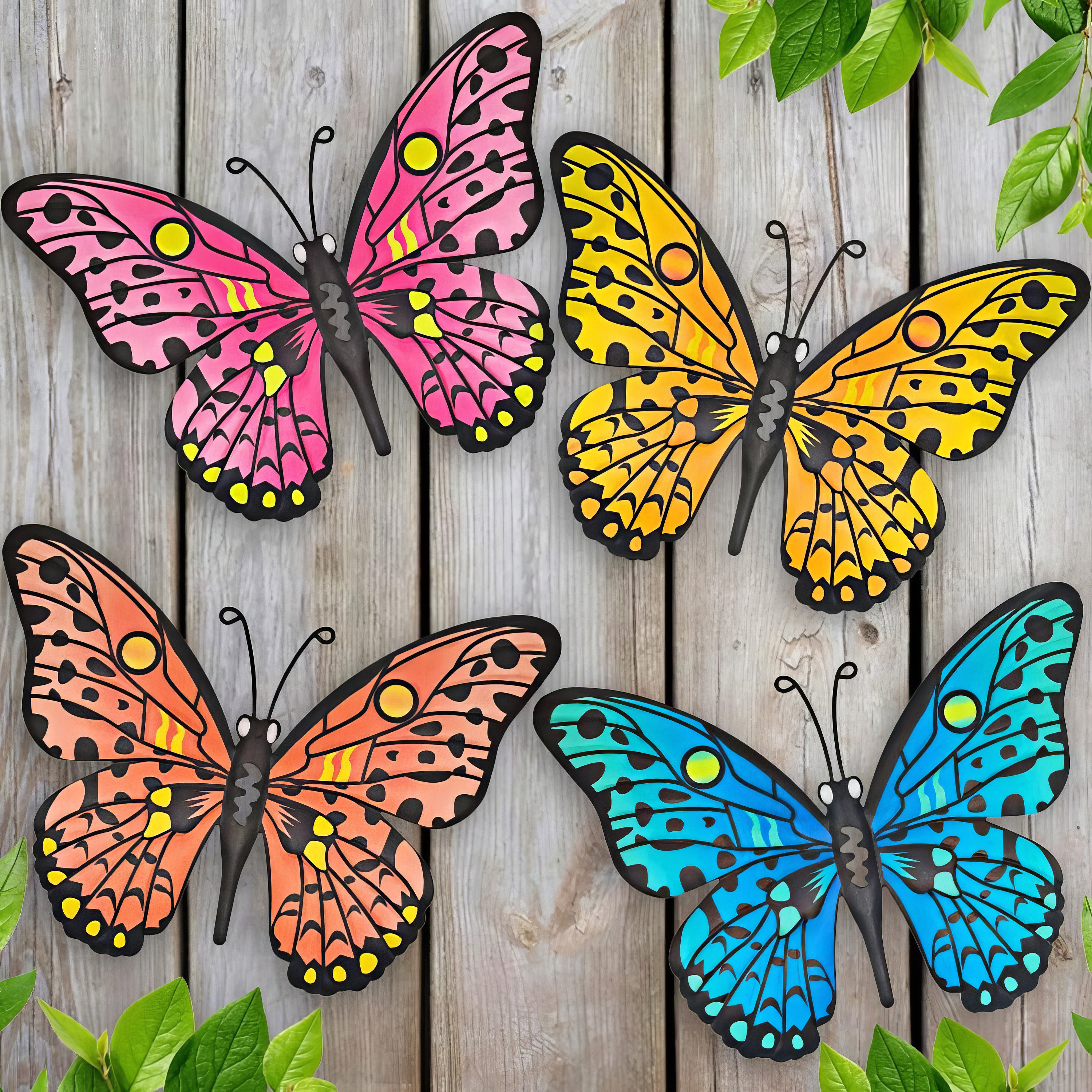 Garden Yard Accents, Metal Butterfly Wall Decor