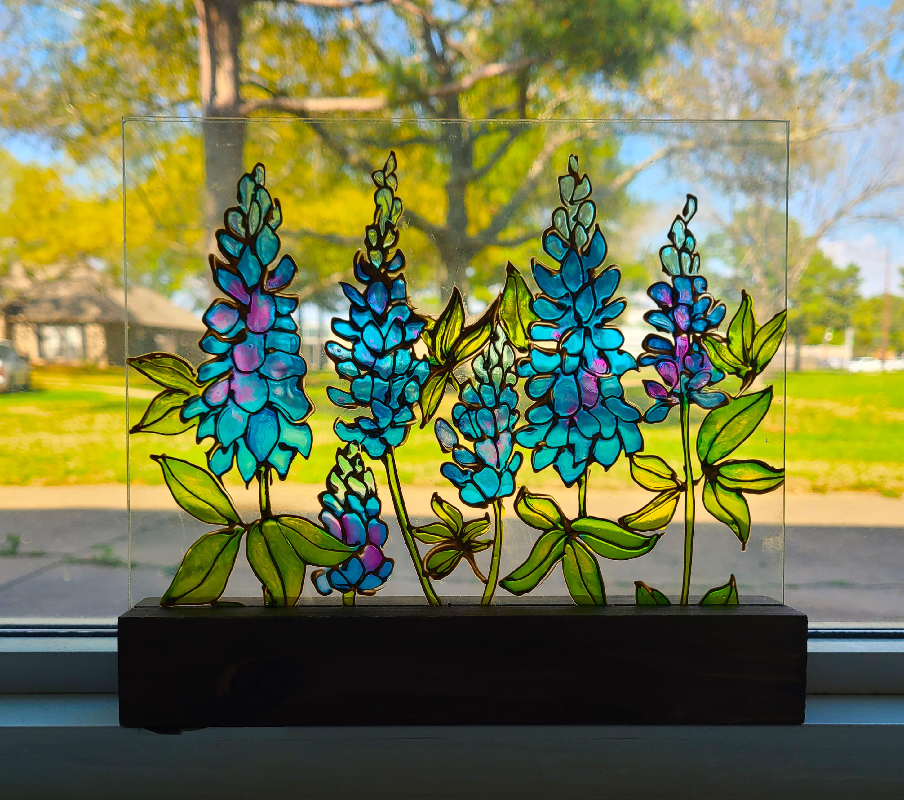 Texas Bluebonnet Suncatcher