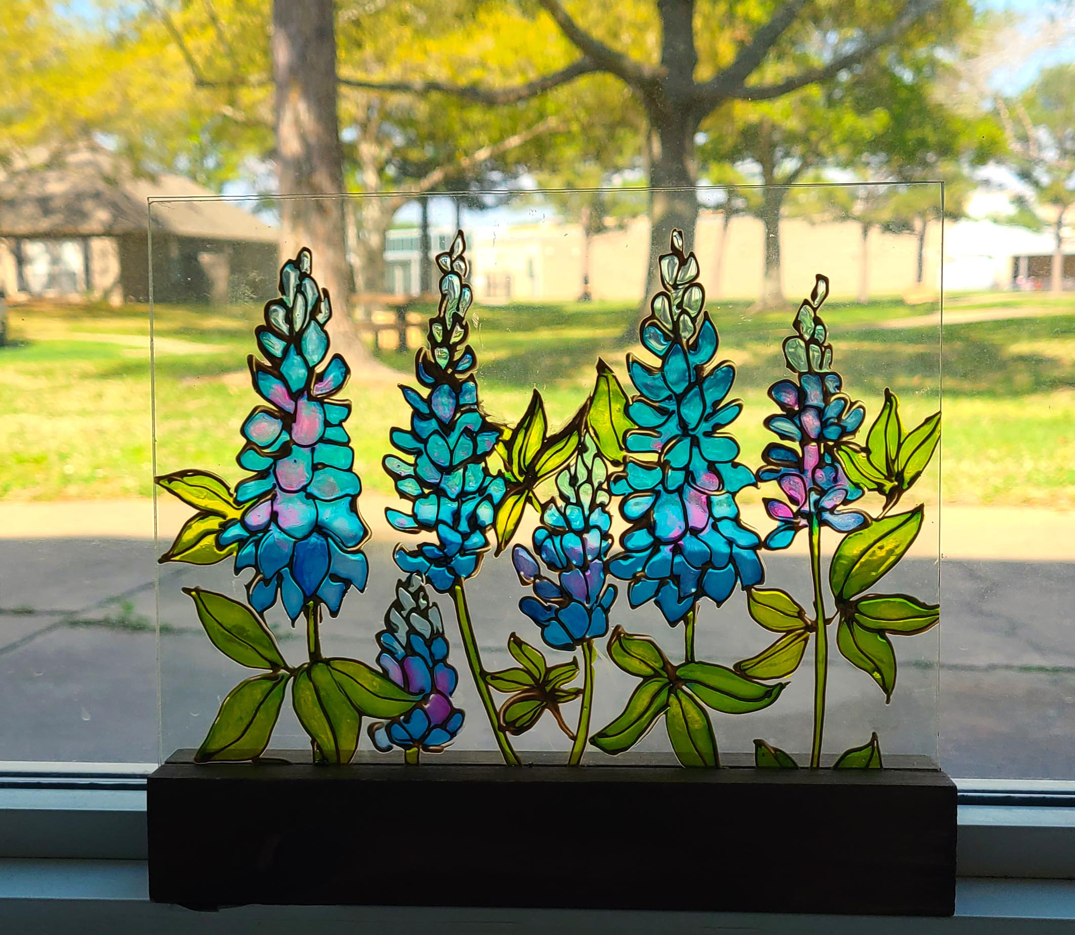 Texas Bluebonnet Suncatcher
