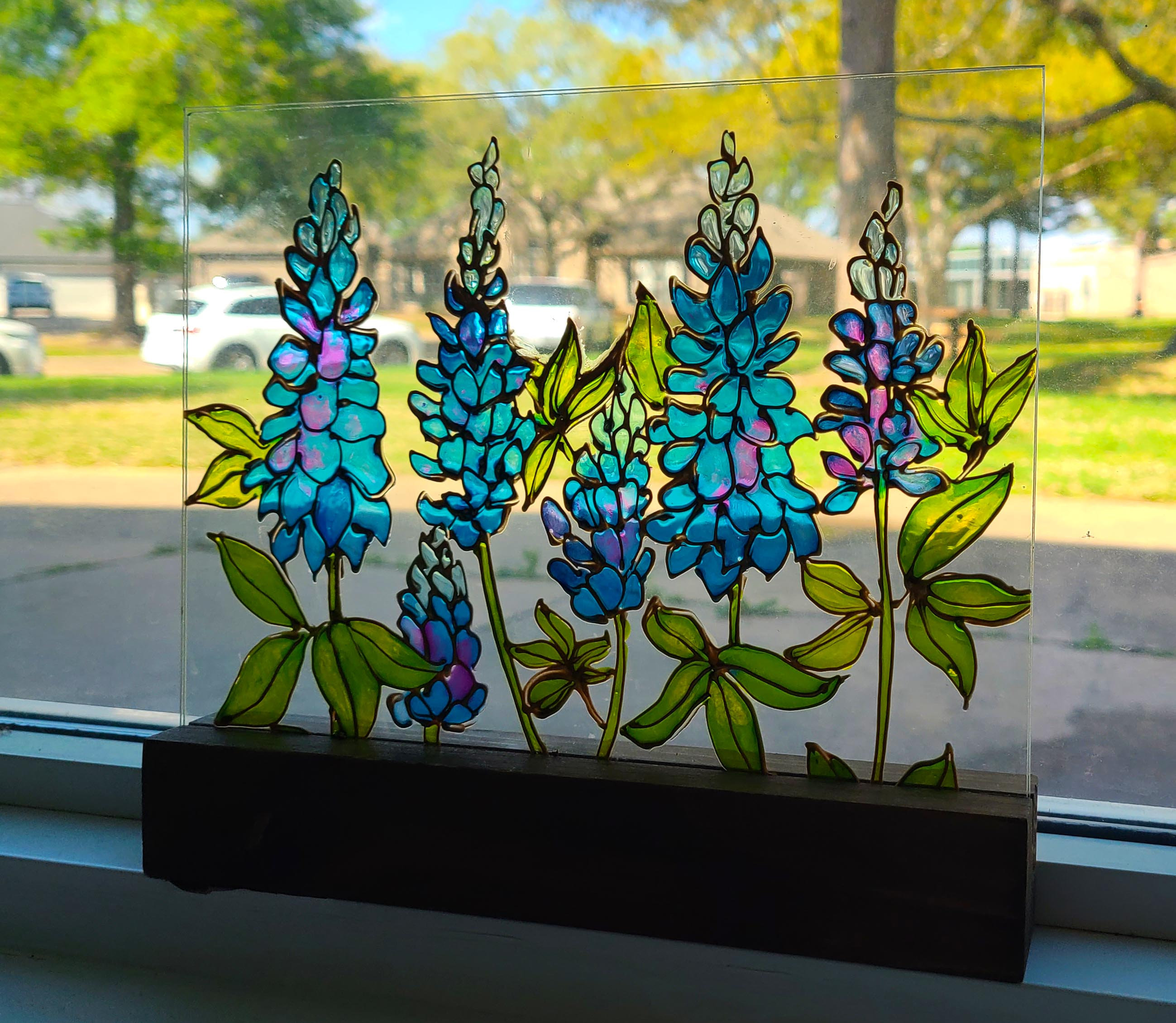 Texas Bluebonnet Suncatcher