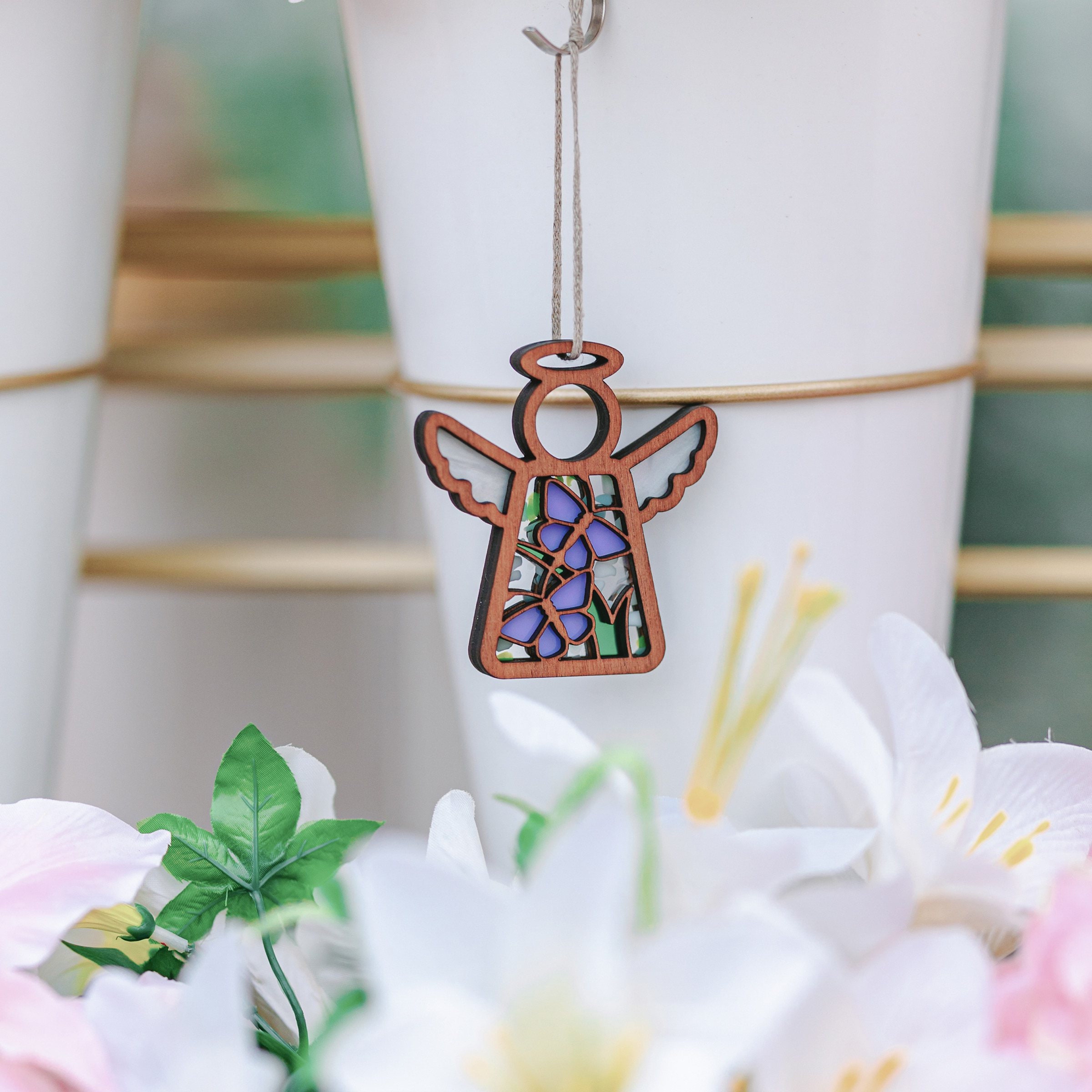 Charm Angel Wings Suncatcher