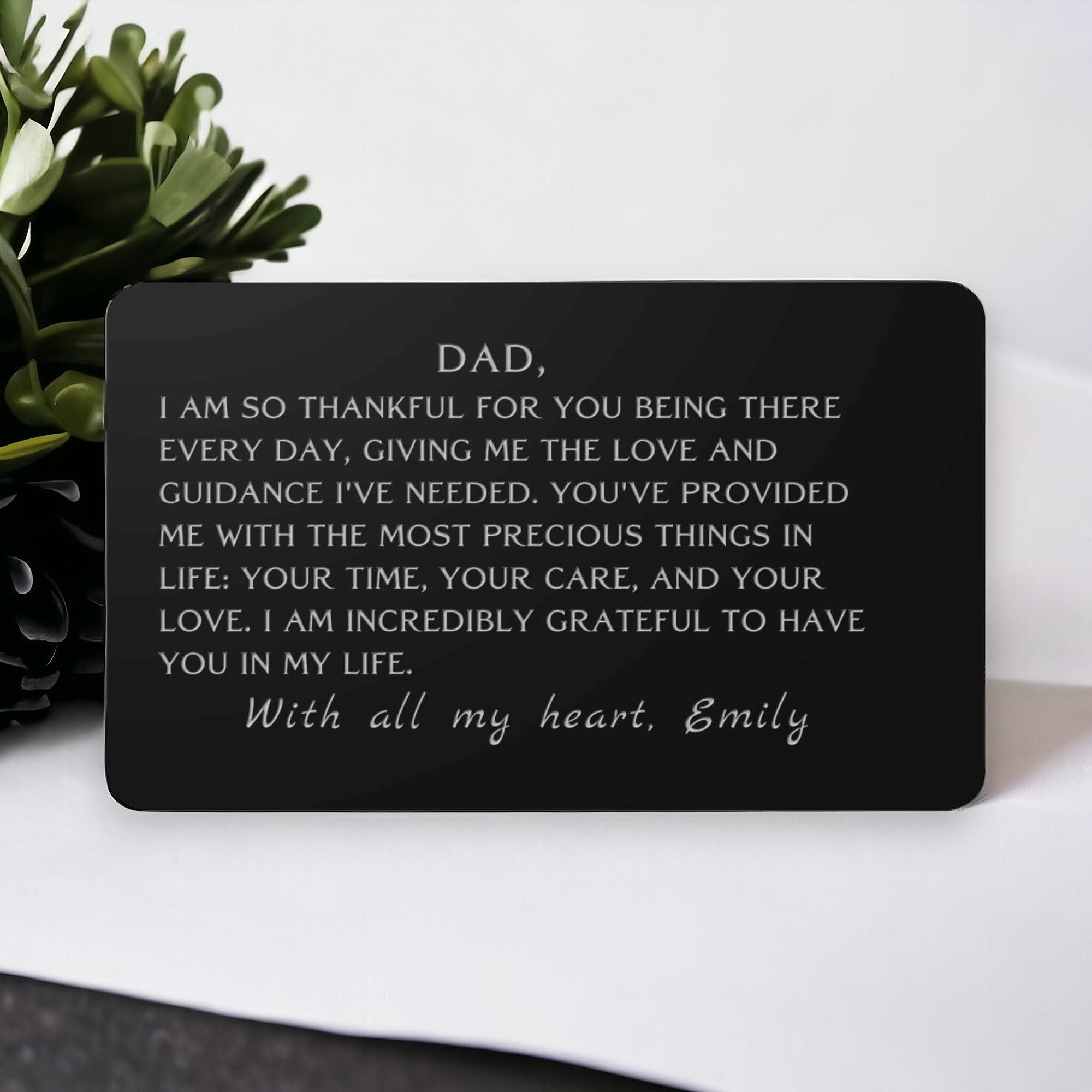 Father’s Day Gift，Wallet Card for Dad