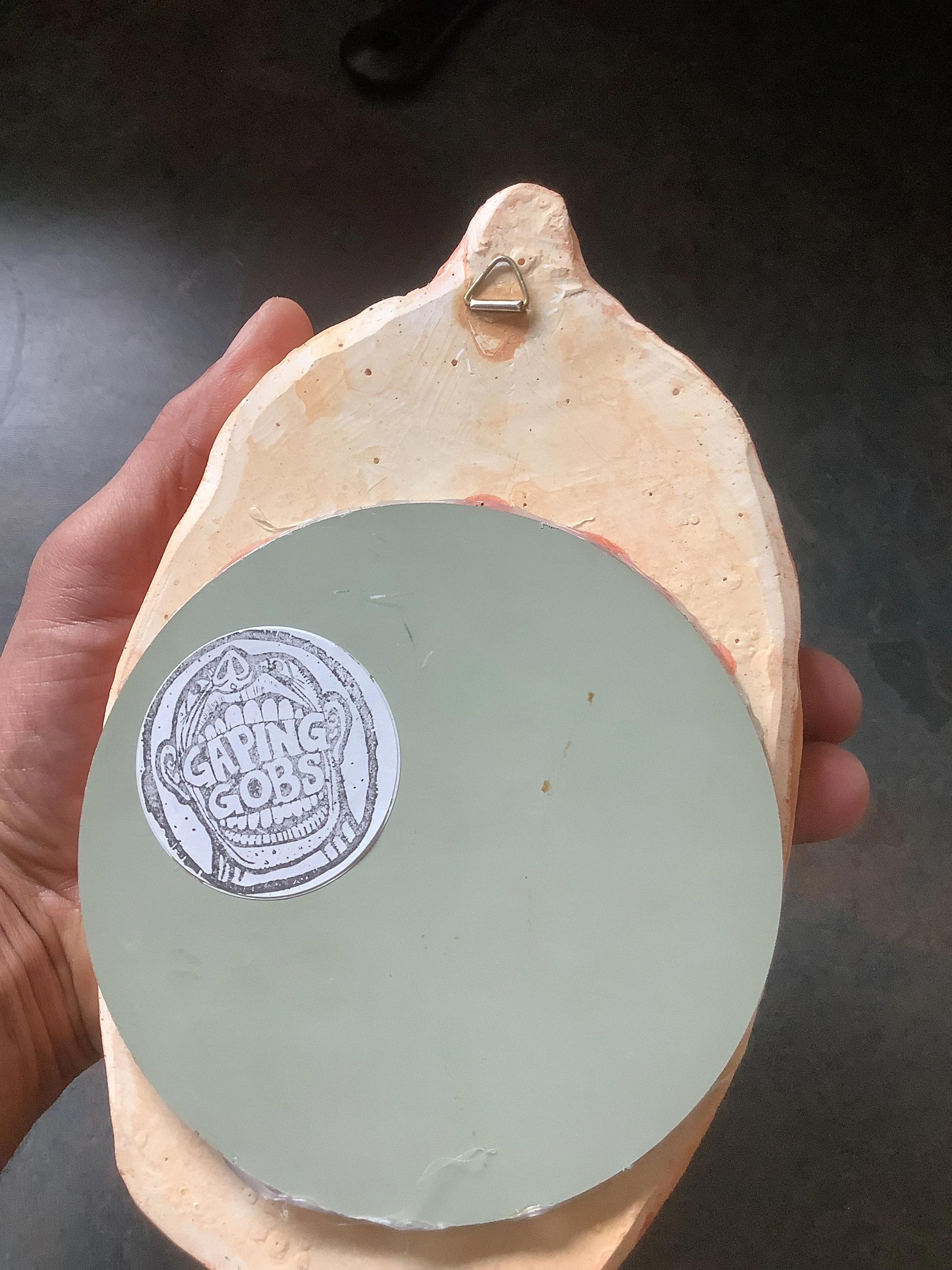 Funny Gothic Gaping Gob  Acrylic Mirror