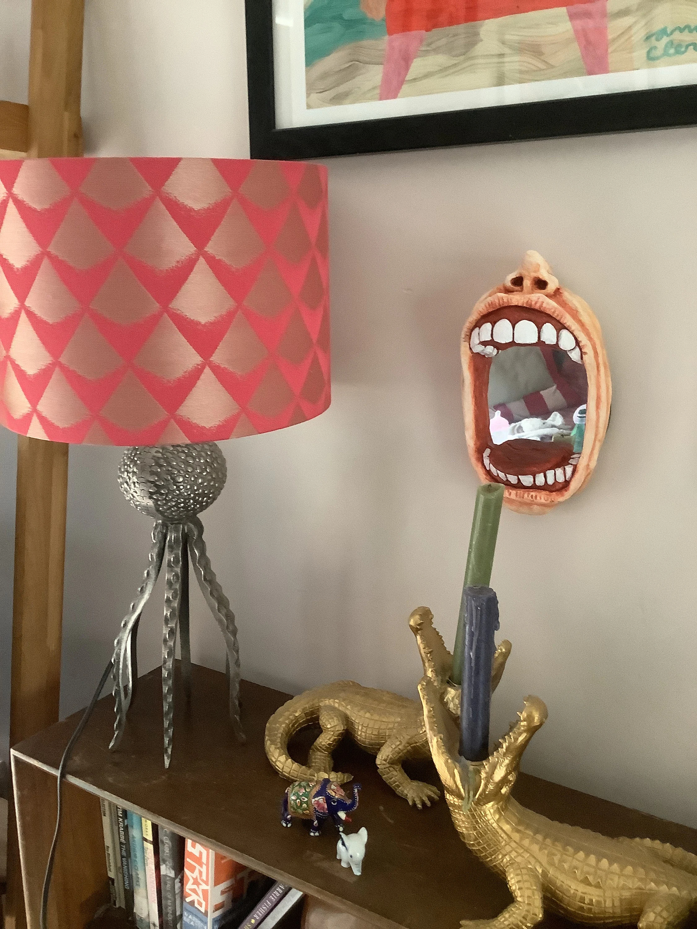 Funny Gothic Gaping Gob  Acrylic Mirror