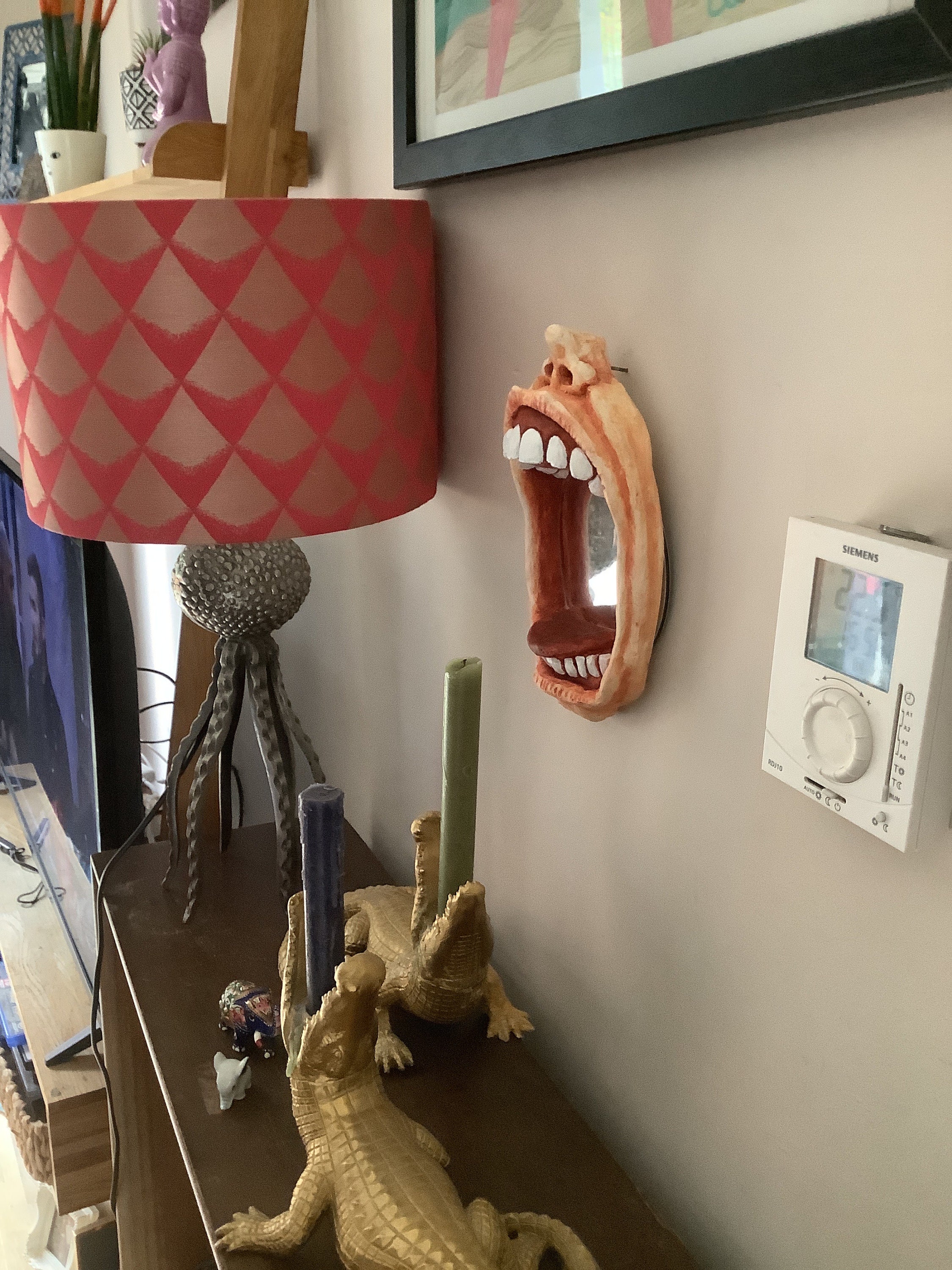 Funny Gothic Gaping Gob  Acrylic Mirror