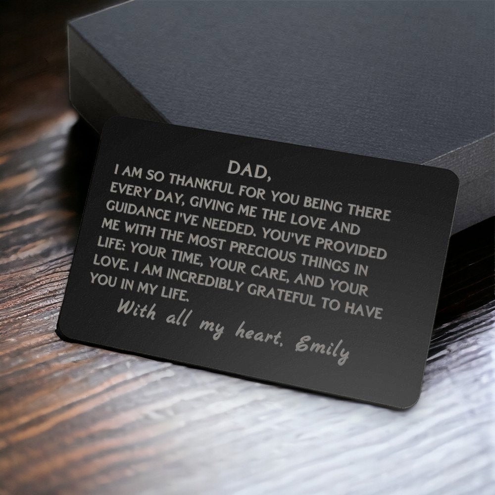 Father’s Day Gift，Wallet Card for Dad