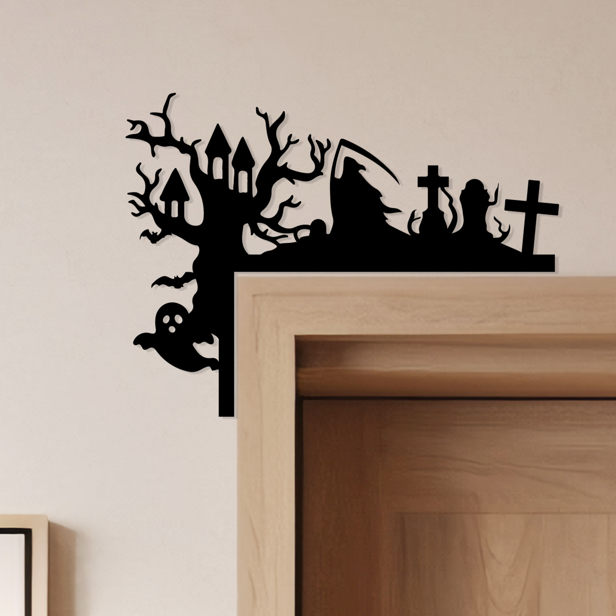 Halloween Door Corner Sign