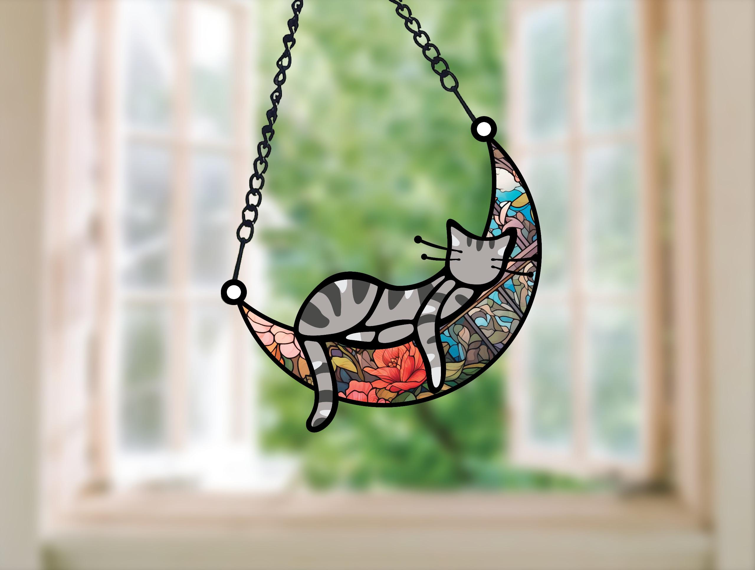✨Sleeping Cat on Moon Memorial Ornament✨