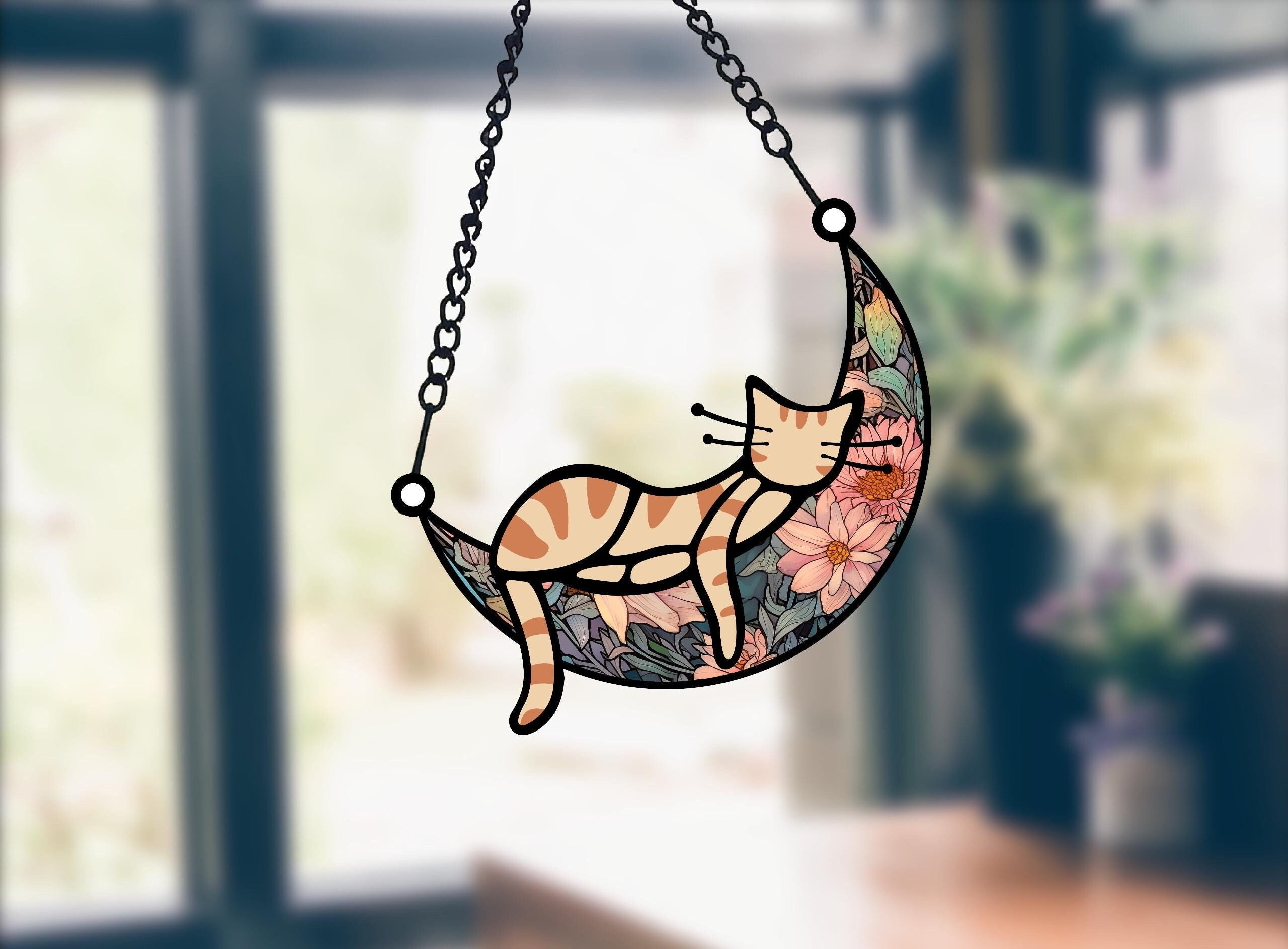 ✨Sleeping Cat on Moon Memorial Ornament✨