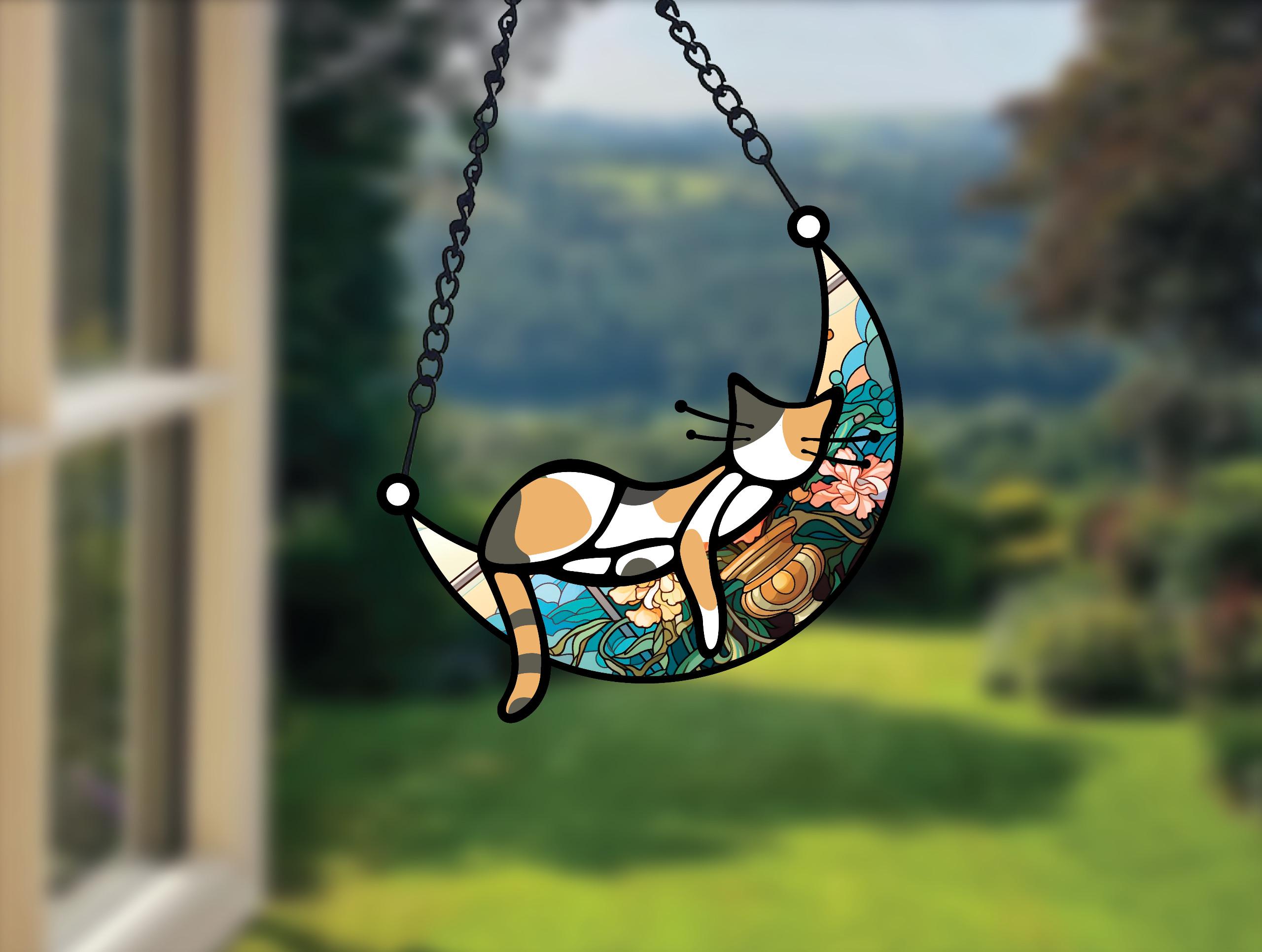 ✨Sleeping Cat on Moon Memorial Ornament✨