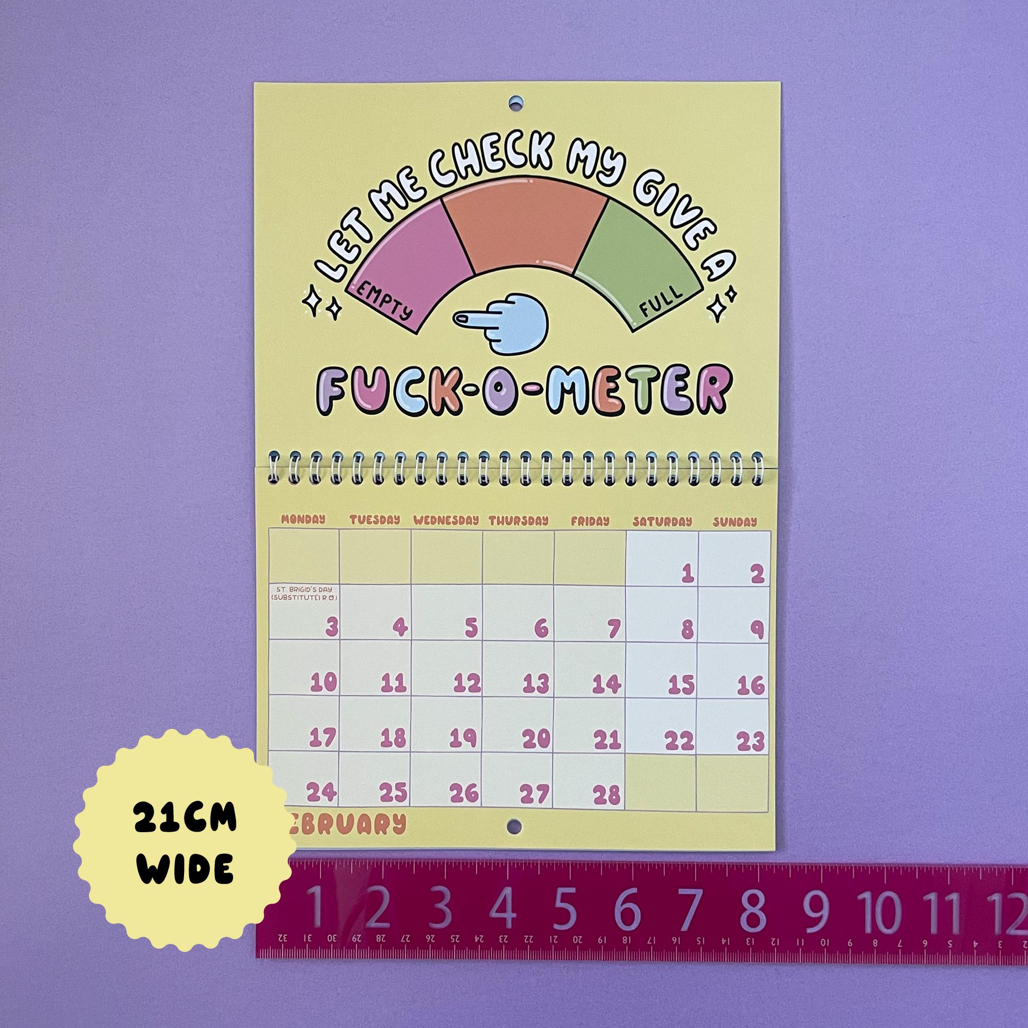 ✨ 2025 F*cking Calendar - Double Page Wall Calendar ✨