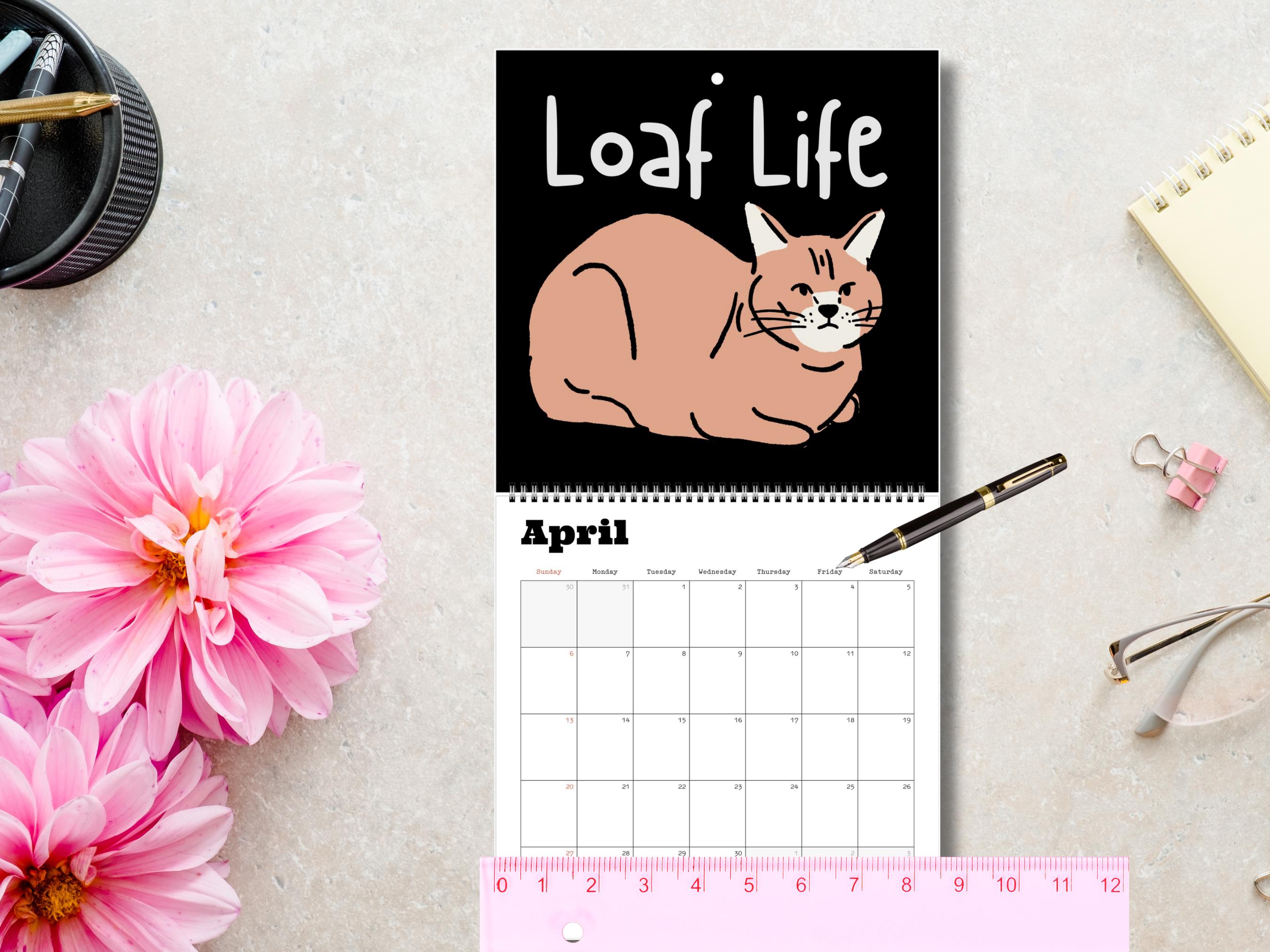 ✨2025 Funny Cat Art Calendar - Hilarious Monthly Wall Calendar✨