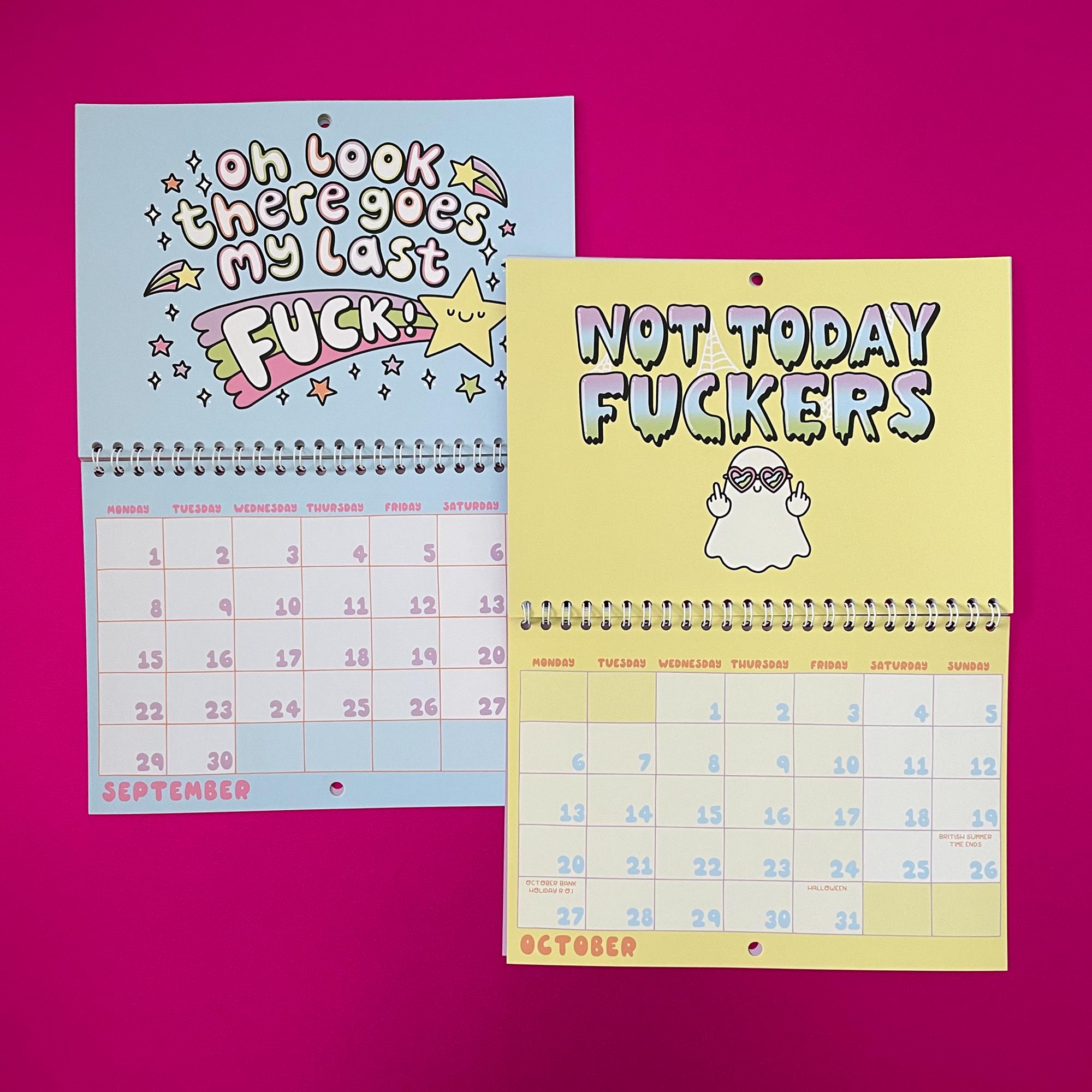 ✨ 2025 F*cking Calendar - Double Page Wall Calendar ✨