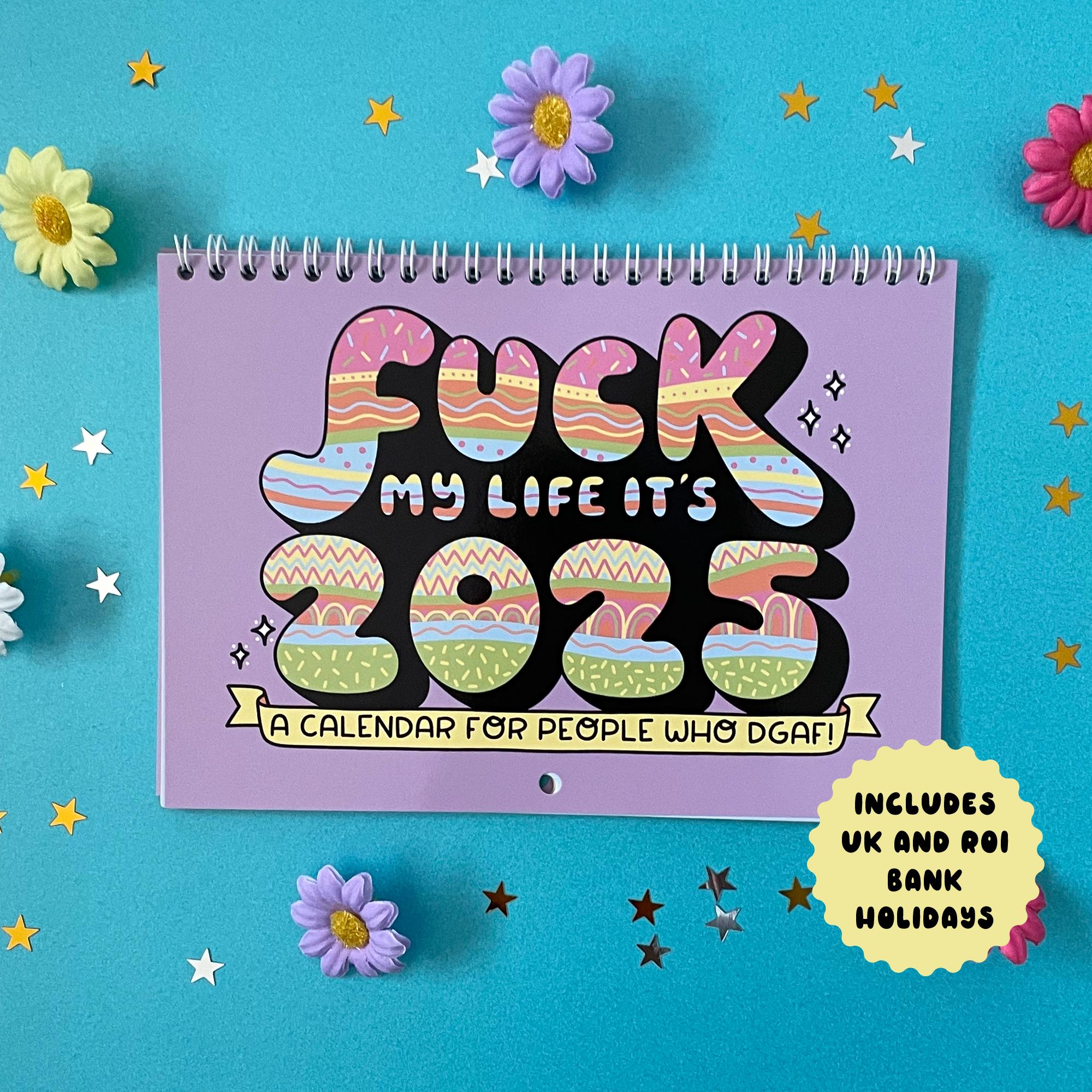 ✨ 2025 F*cking Calendar - Double Page Wall Calendar ✨