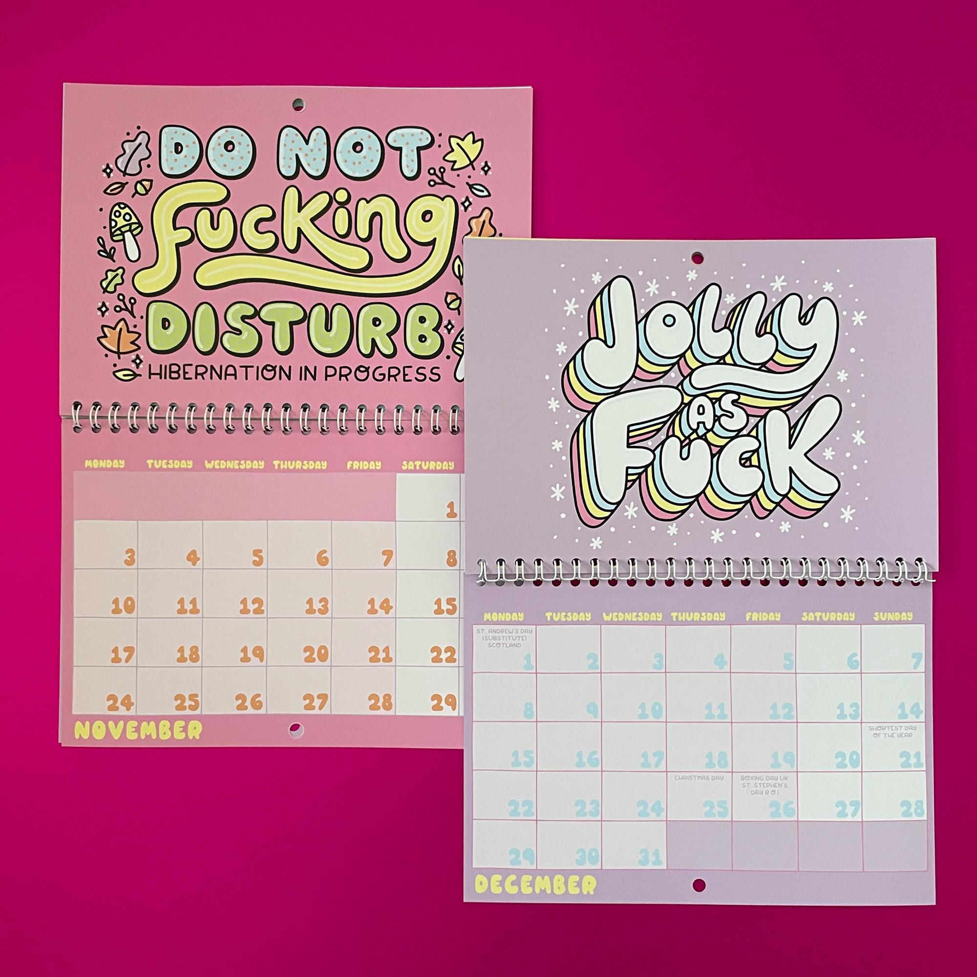✨ 2025 F*cking Calendar - Double Page Wall Calendar ✨
