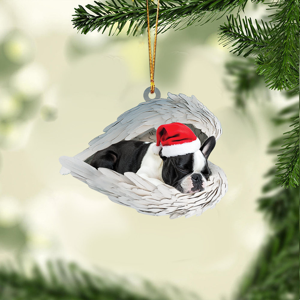 ✨Christmas Border Terrier Dog Sleeping Angel Ornament✨