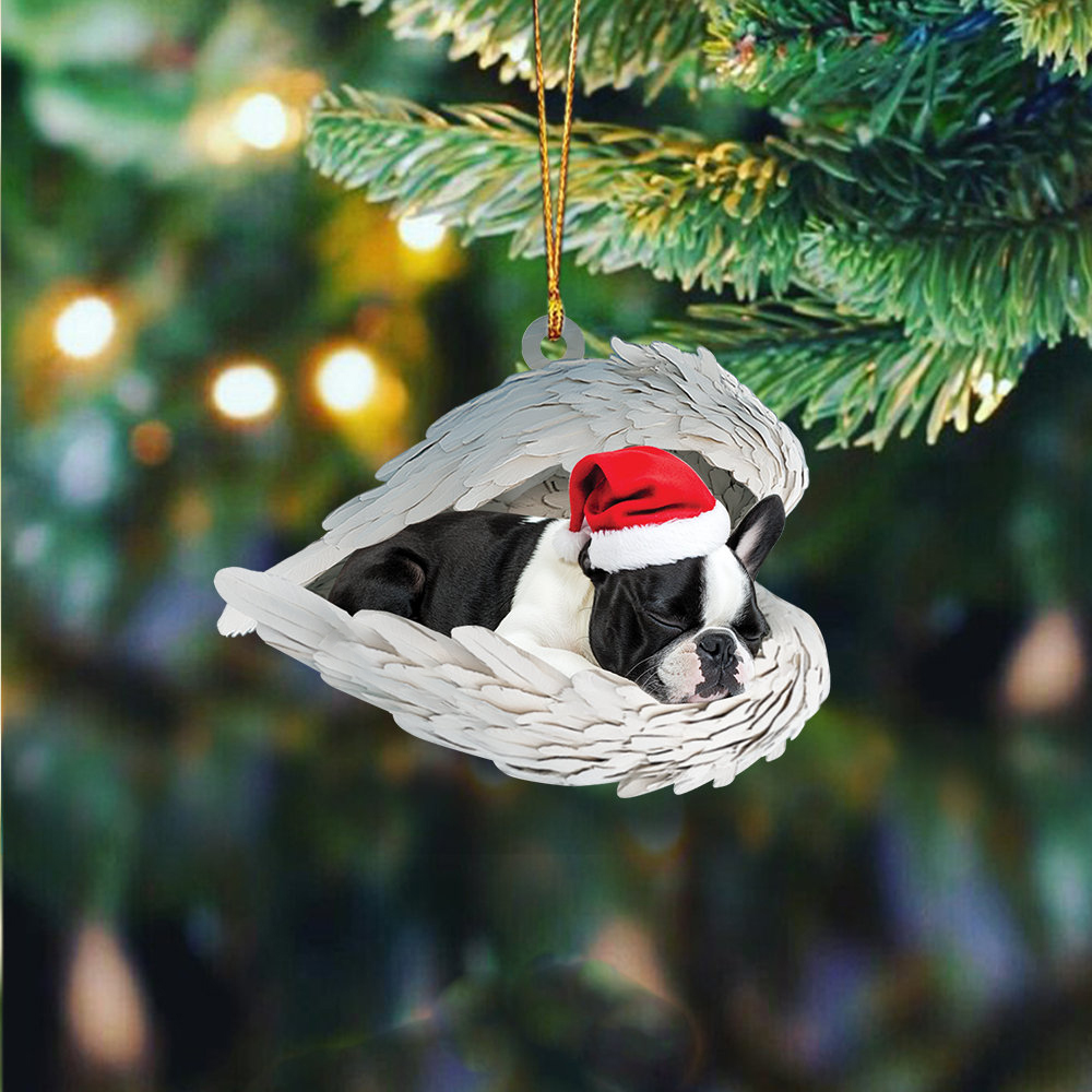 ✨Christmas Border Terrier Dog Sleeping Angel Ornament✨