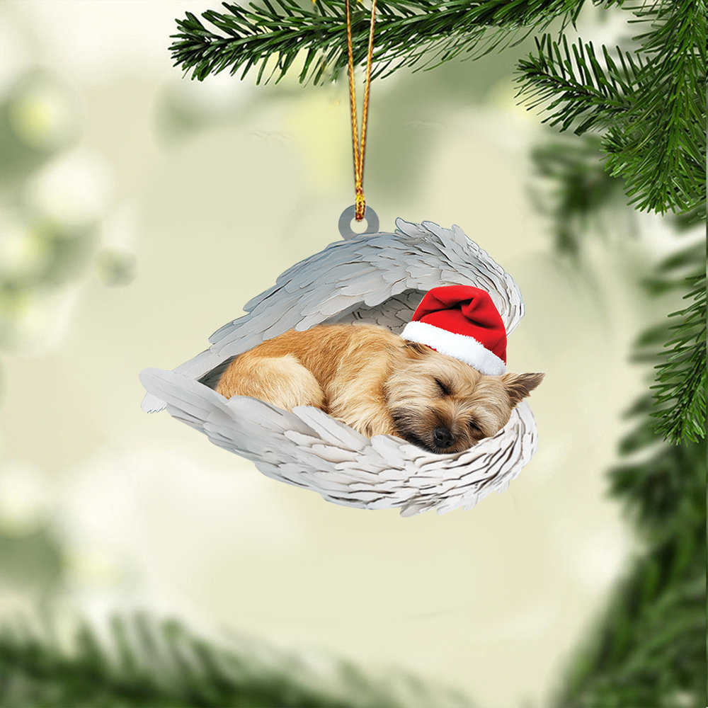 ✨Christmas Border Terrier Dog Sleeping Angel Ornament✨