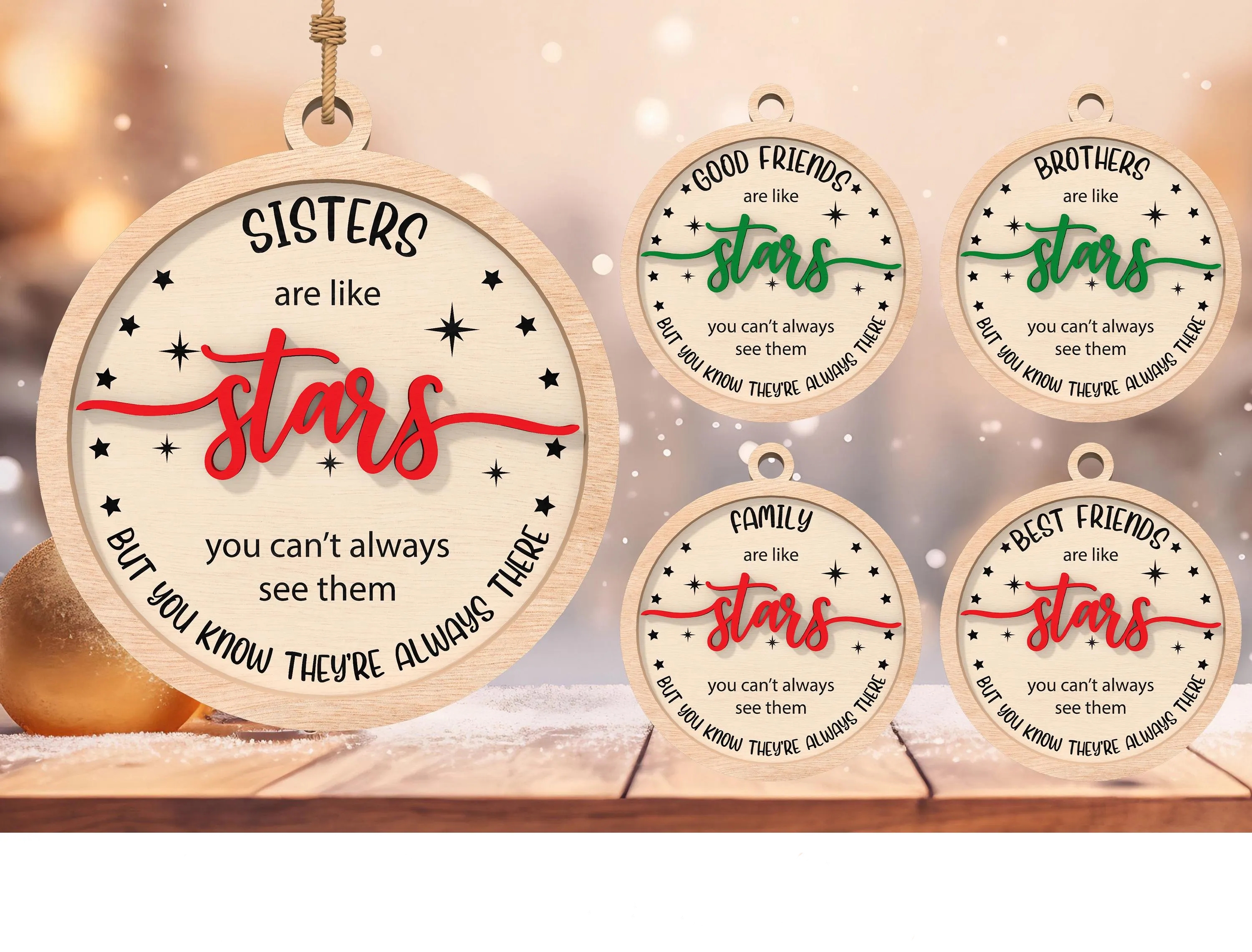 ✨ Best Friend Christmas Ornaments - A Fun & Heartfelt Gift ✨