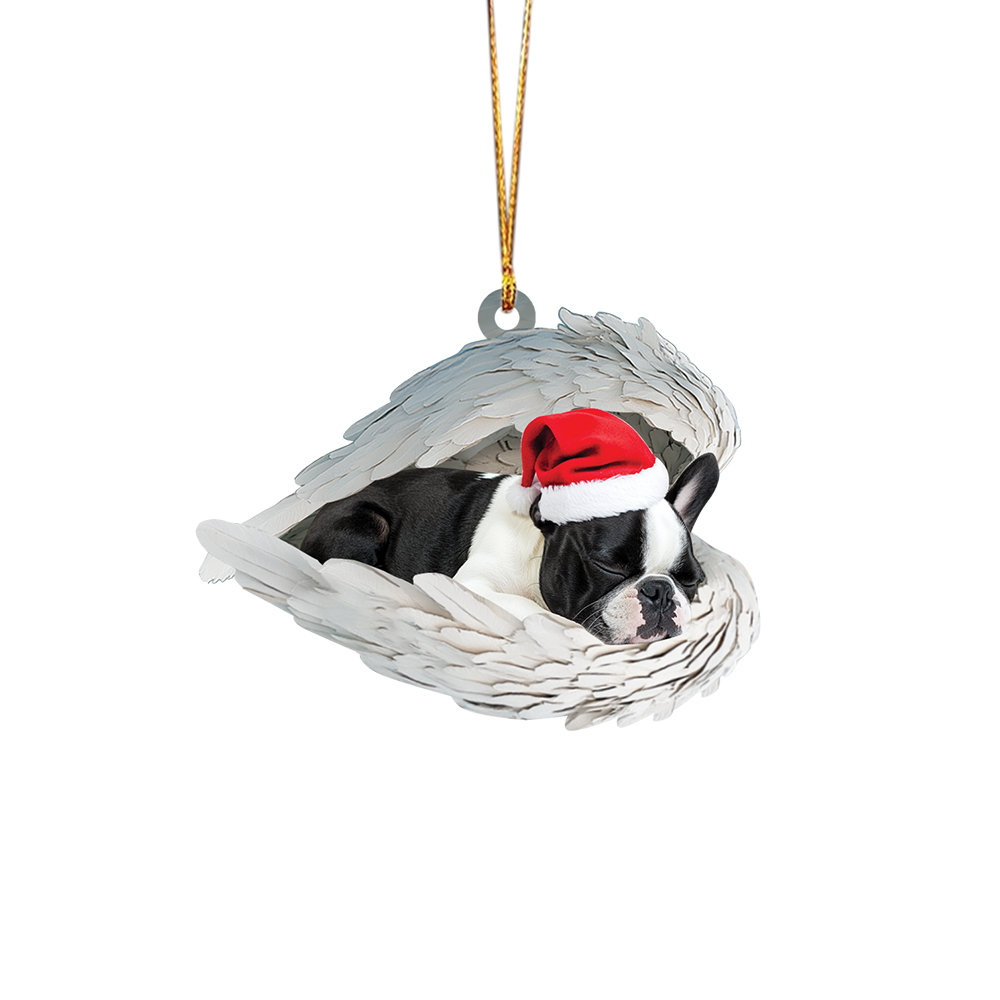 ✨Christmas Border Terrier Dog Sleeping Angel Ornament✨