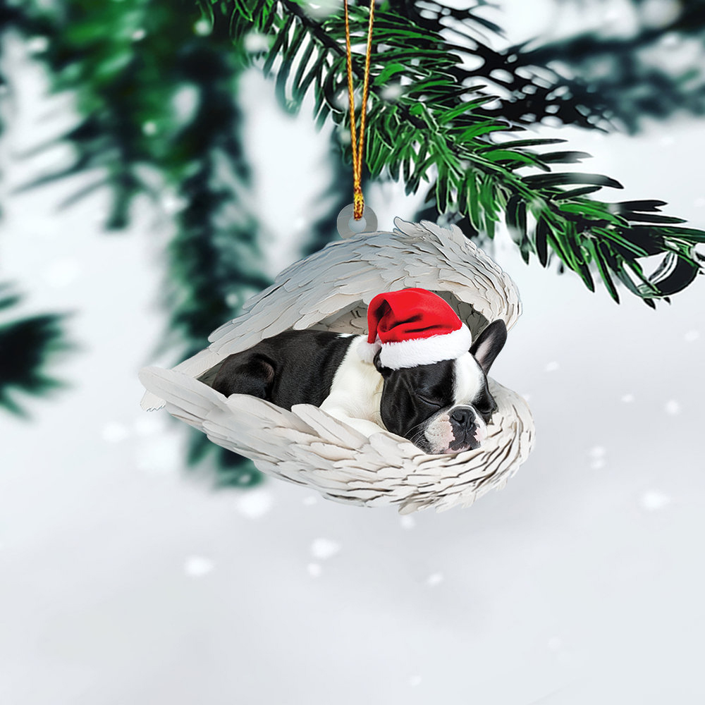 ✨Christmas Border Terrier Dog Sleeping Angel Ornament✨