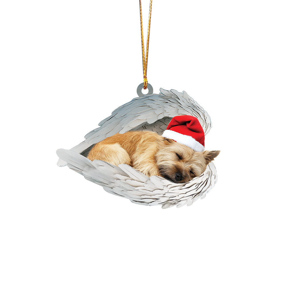 ✨Christmas Border Terrier Dog Sleeping Angel Ornament✨