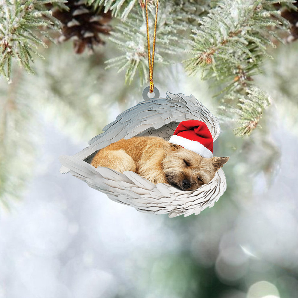 ✨Christmas Border Terrier Dog Sleeping Angel Ornament✨