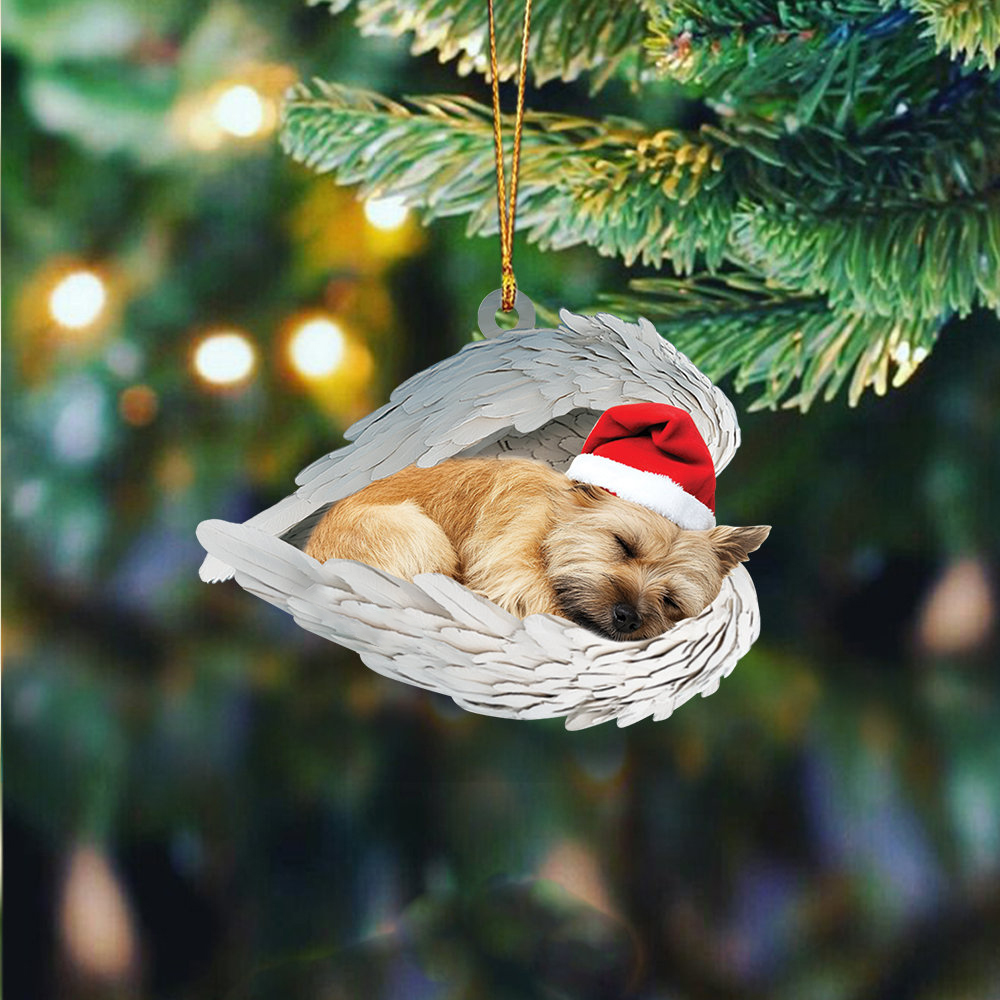 ✨Christmas Border Terrier Dog Sleeping Angel Ornament✨
