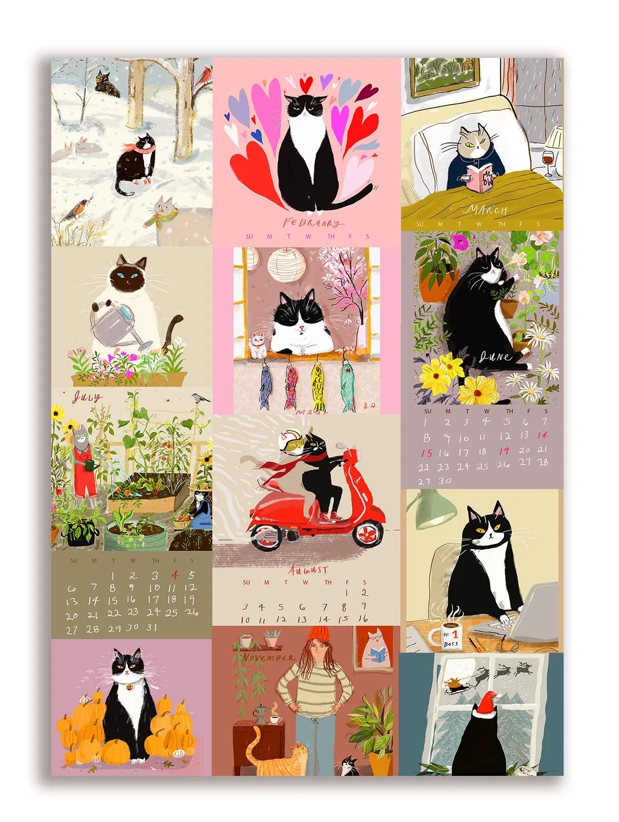 ✨2025 Dancing Cat Calendar✨