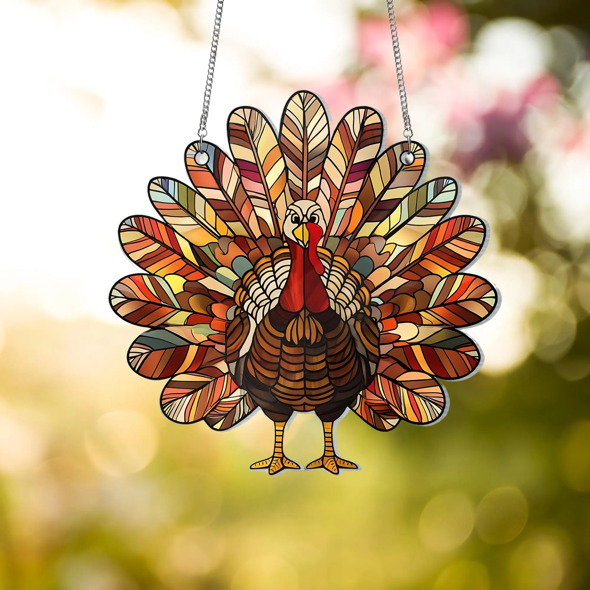 ✨Thanksgiving Turkey Suncatcher Acrylic Decoration ✨