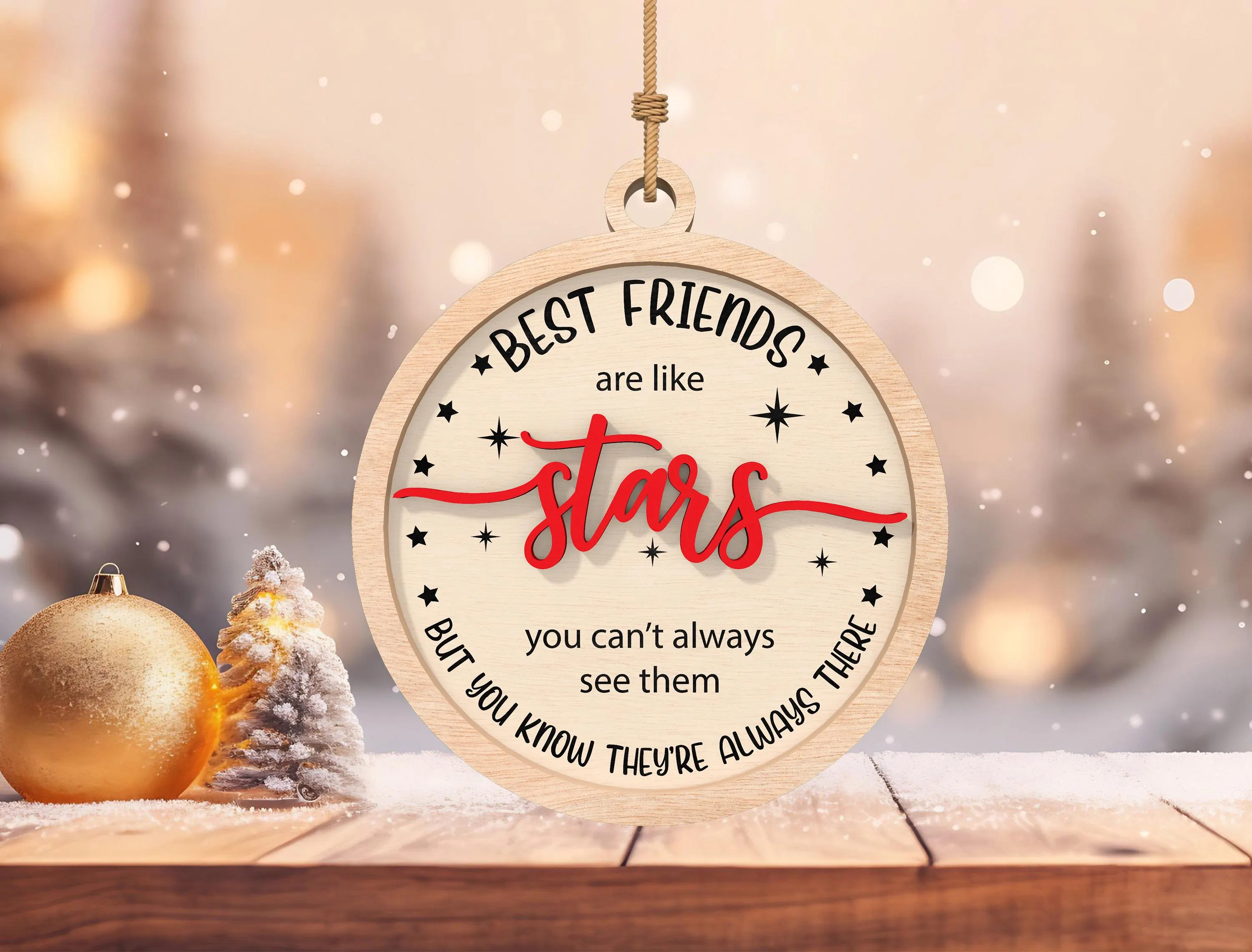 ✨ Best Friend Christmas Ornaments - A Fun & Heartfelt Gift ✨