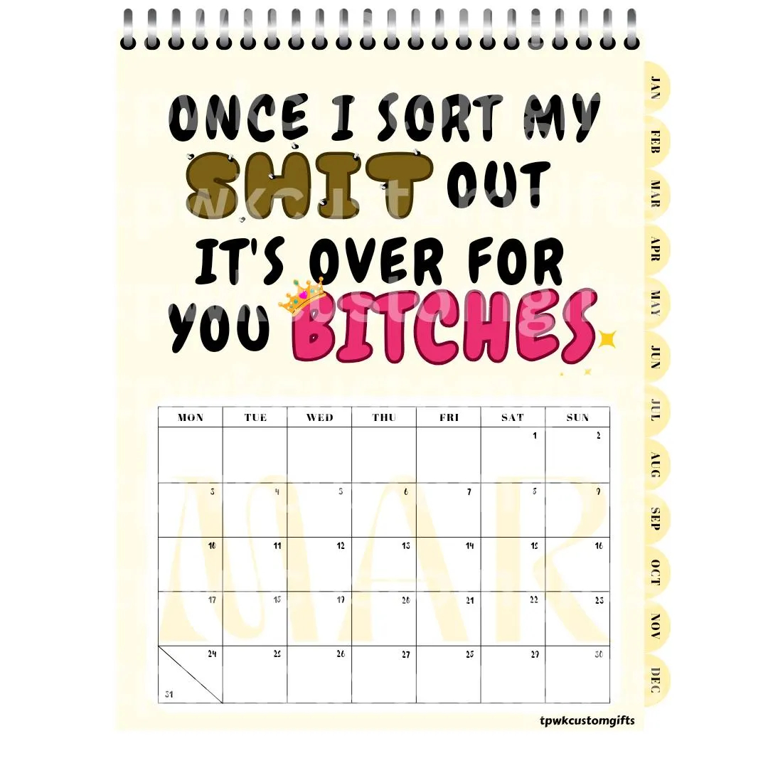 ✨Fucking It, It’s 2025 Digital Calendar✨