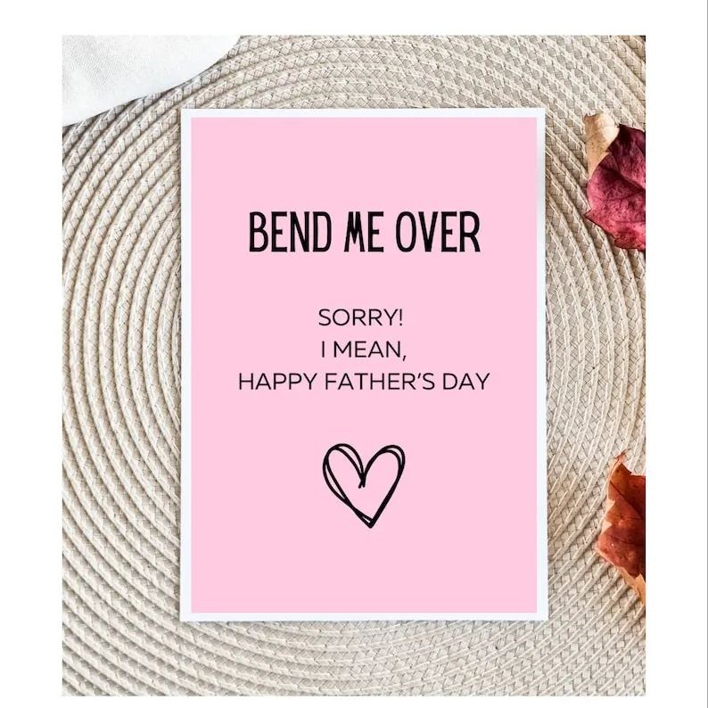 Funny Dirty Fathers Day Card For Husband