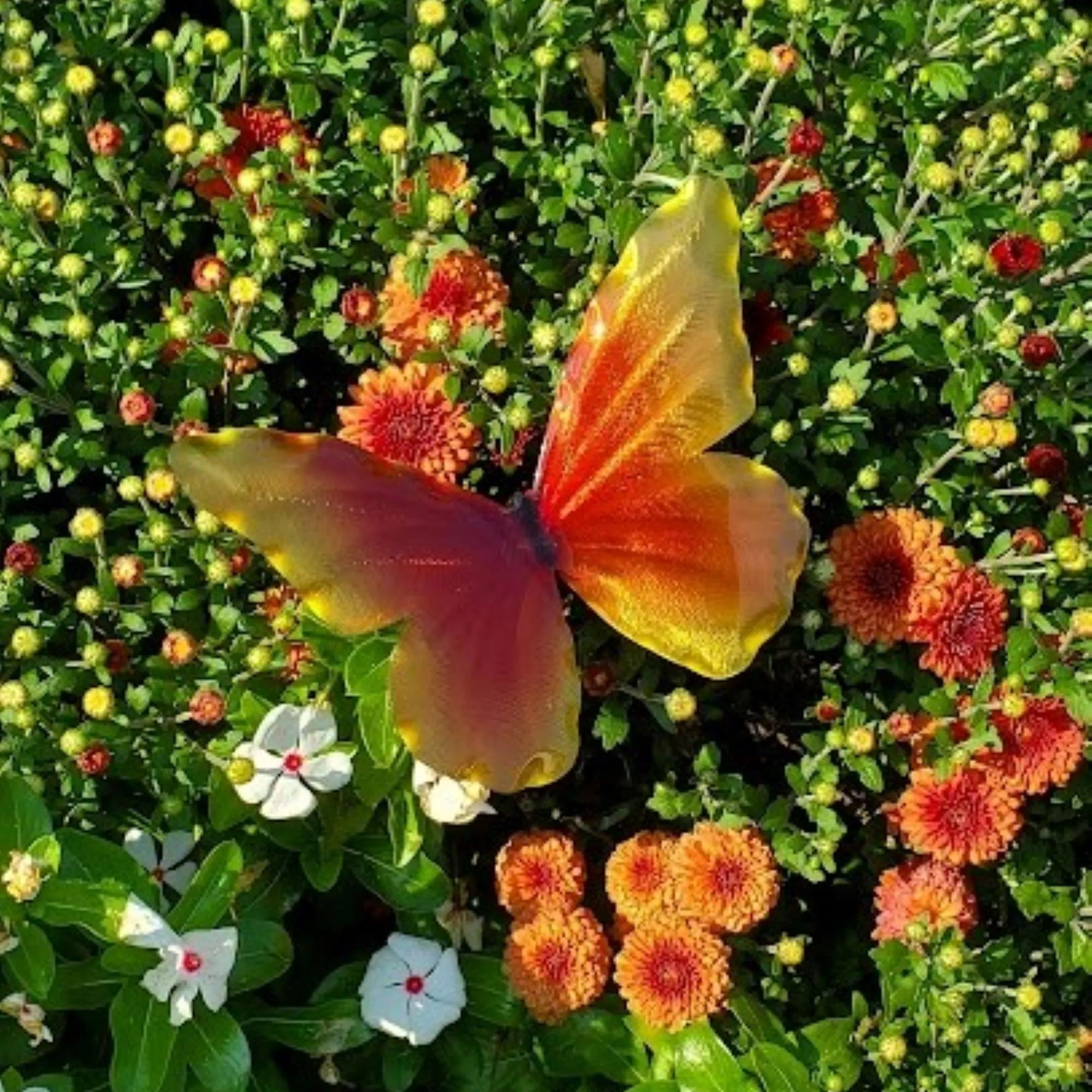 Candy Colors Butterfly Metal Garden Stake