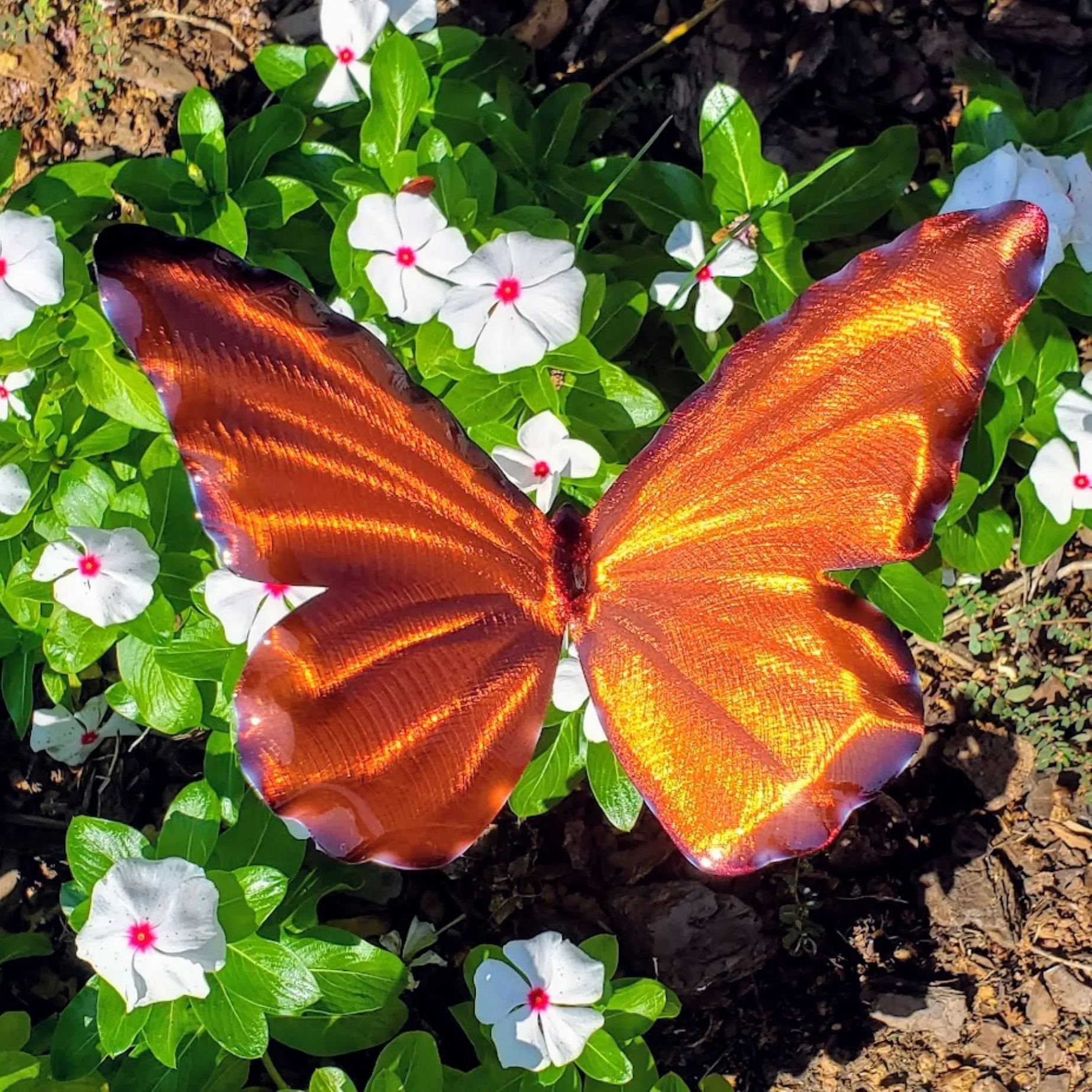 Candy Colors Butterfly Metal Garden Stake