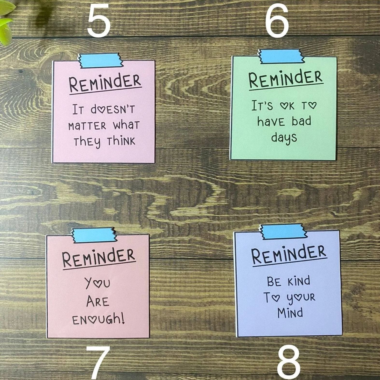 Mental Health Sticky Note Stickersset of 12