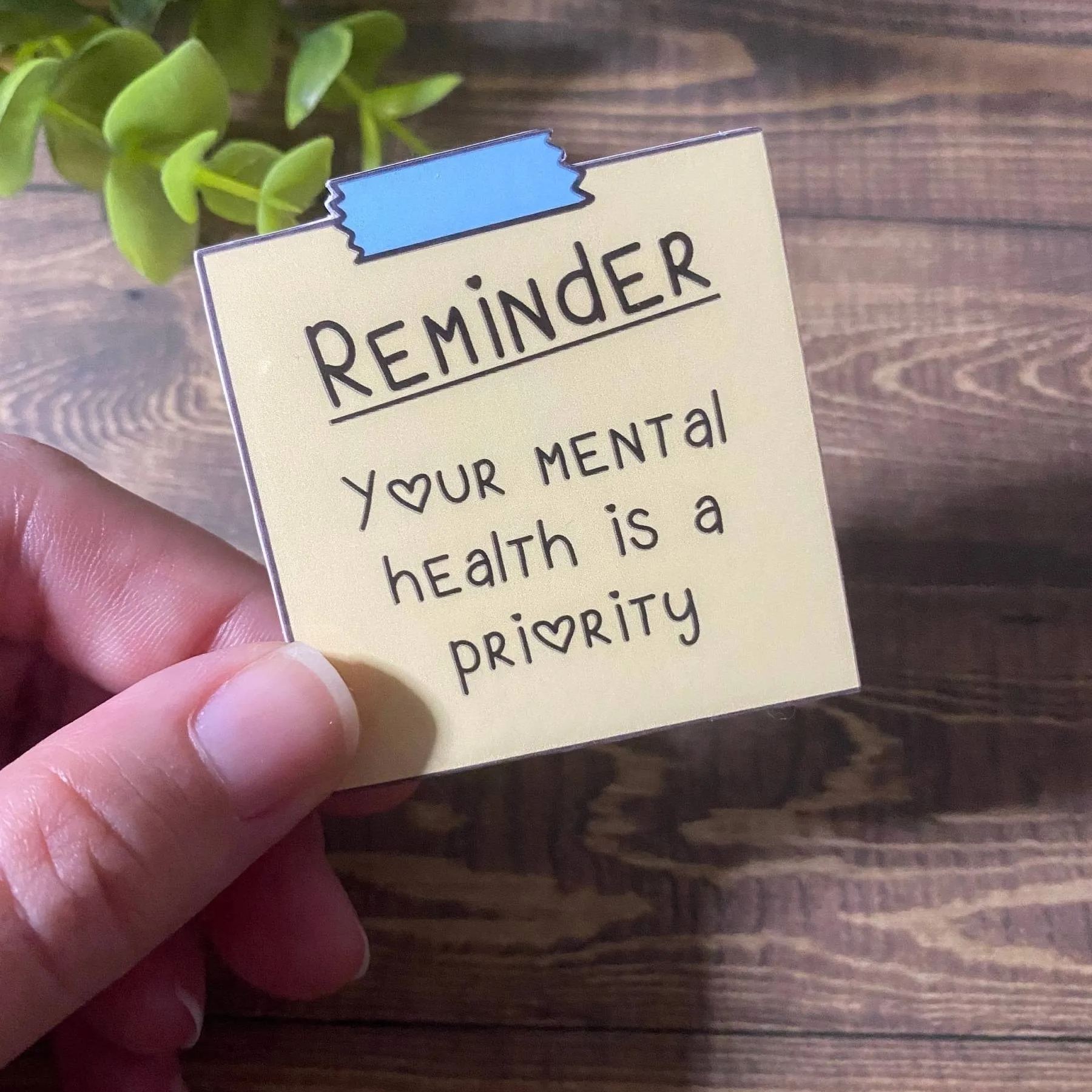 Mental Health Sticky Note Stickersset of 12