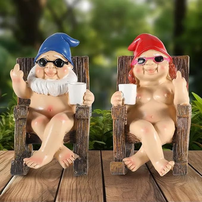 ✨Hot Sale 50% Off-Naughty Garden Gnome Funny Statue