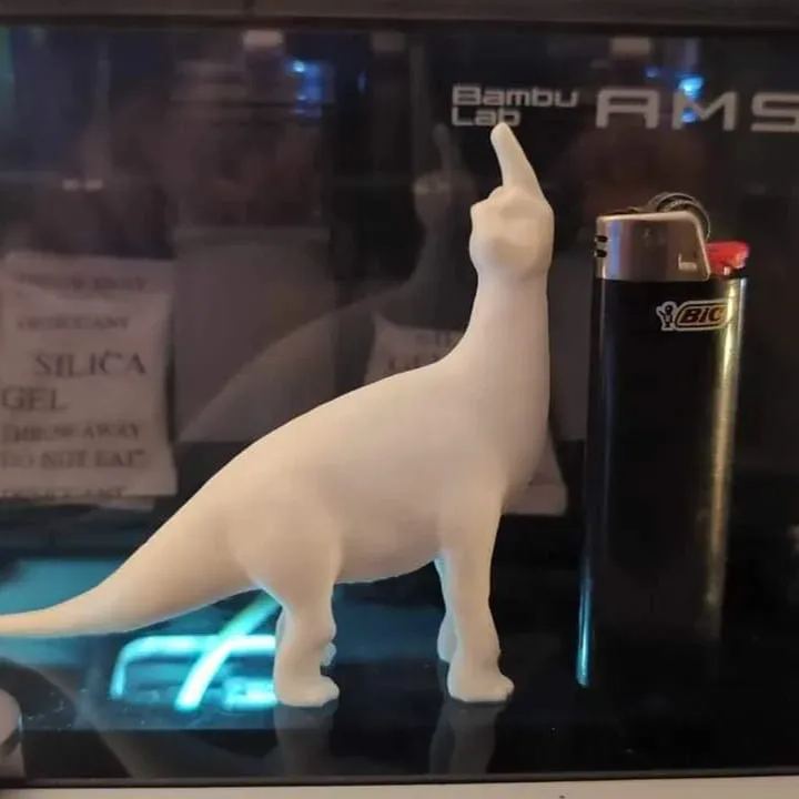 🦖 F*U-Asaurus - Funny 3D Printed Middle Finger Dinosaur 🦖