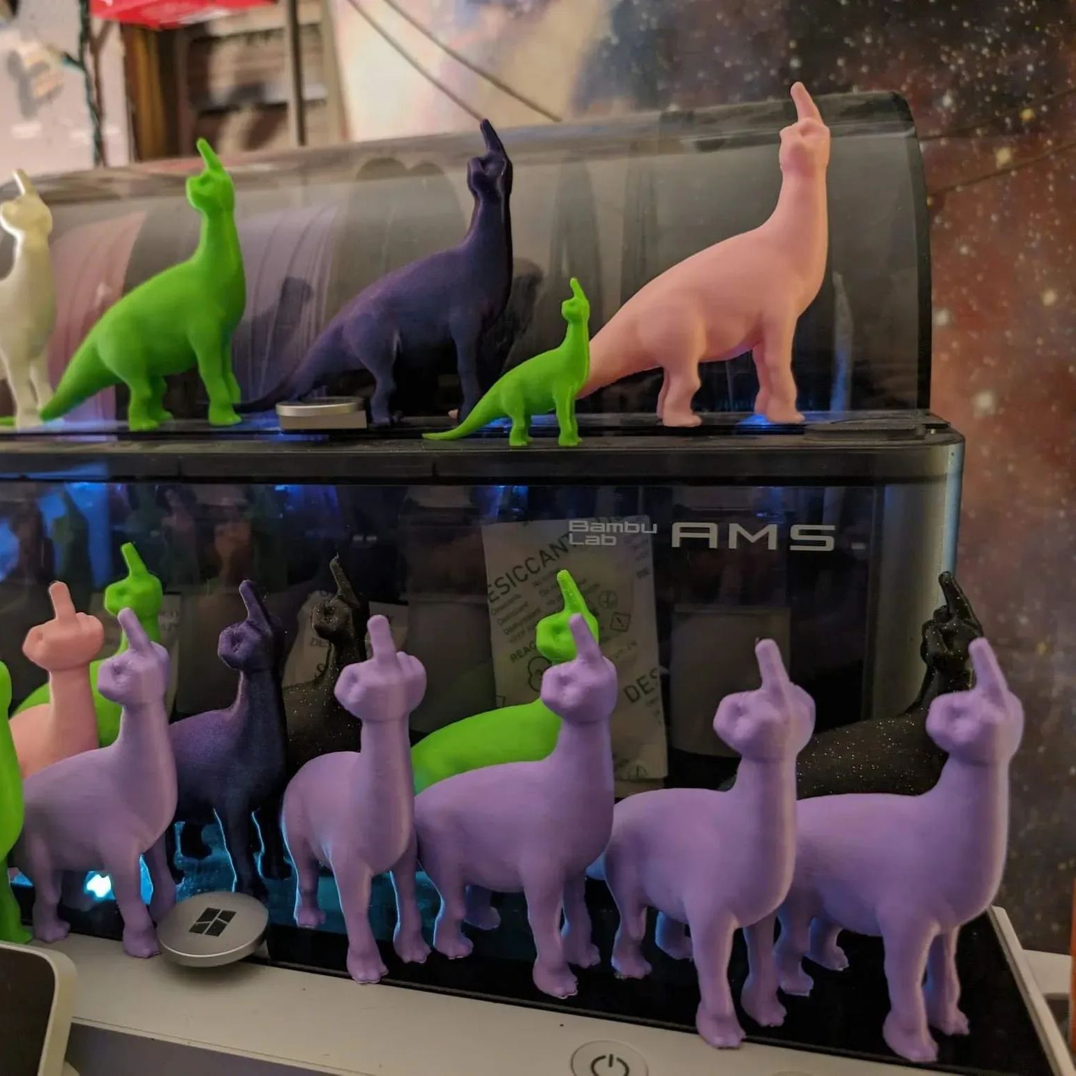 🦖 F*U-Asaurus - Funny 3D Printed Middle Finger Dinosaur 🦖