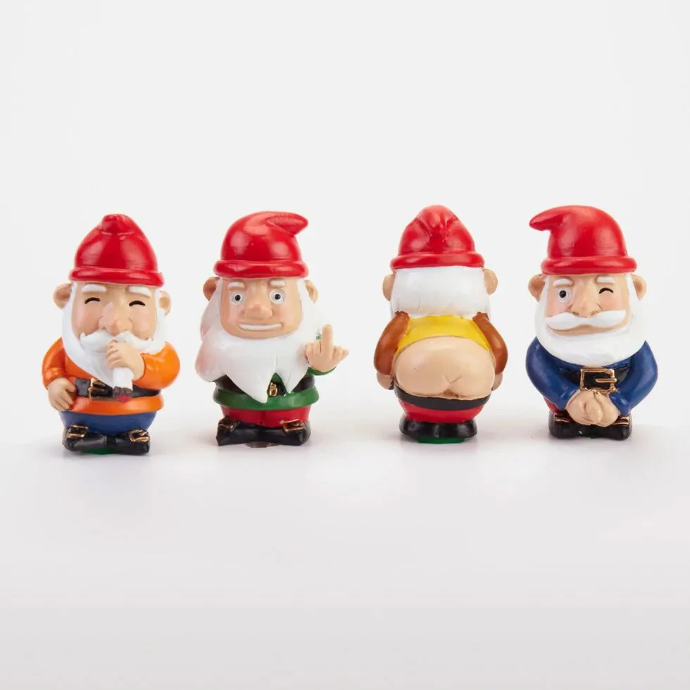 ✨Hot Sale 50% Off - Mini Plant Pot Naughty Gnomes (A Set Of 4)