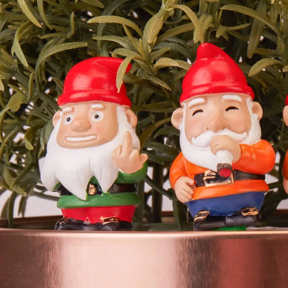 ✨Hot Sale 50% Off - Mini Plant Pot Naughty Gnomes (A Set Of 4)