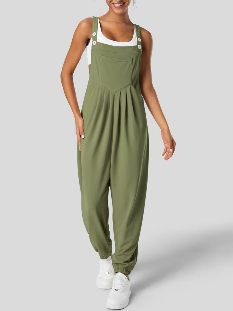 Adjustable Strap Button Multiple Pockets Casual Overalls (Buy 2 Free Shipping)