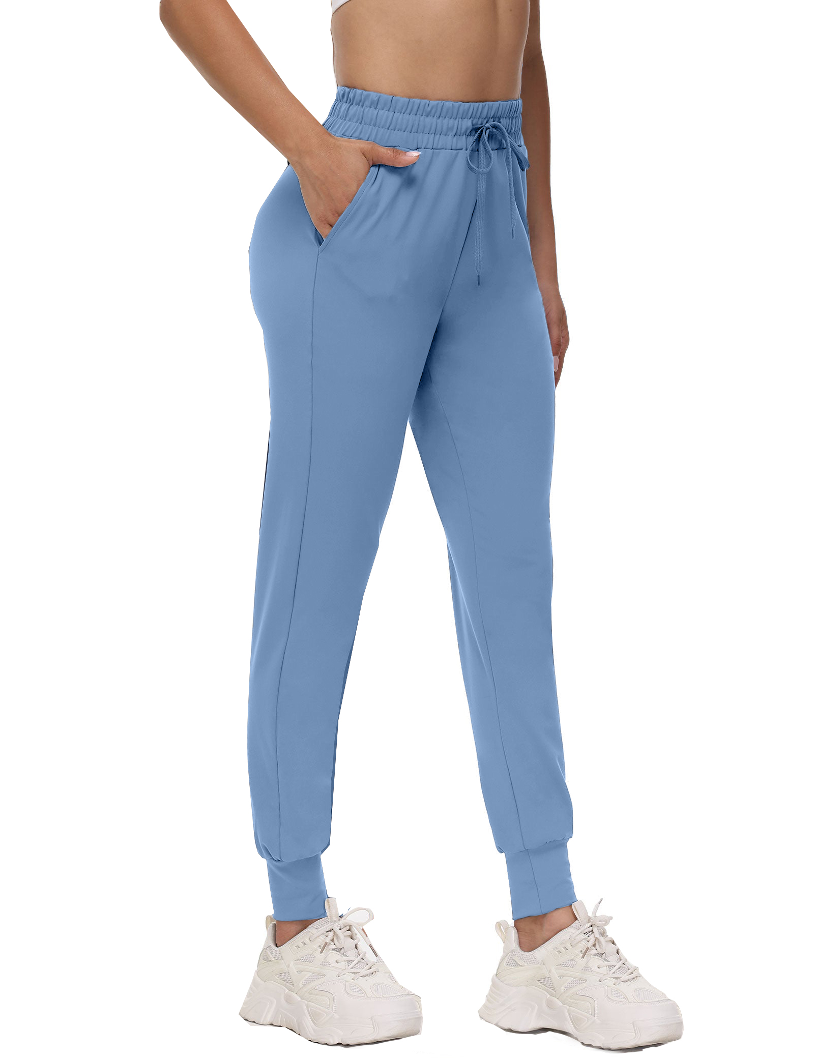 Women's Plus Size Joggers with Pockets - Comfy Sweatpants for Yoga Lounge Workout Pants