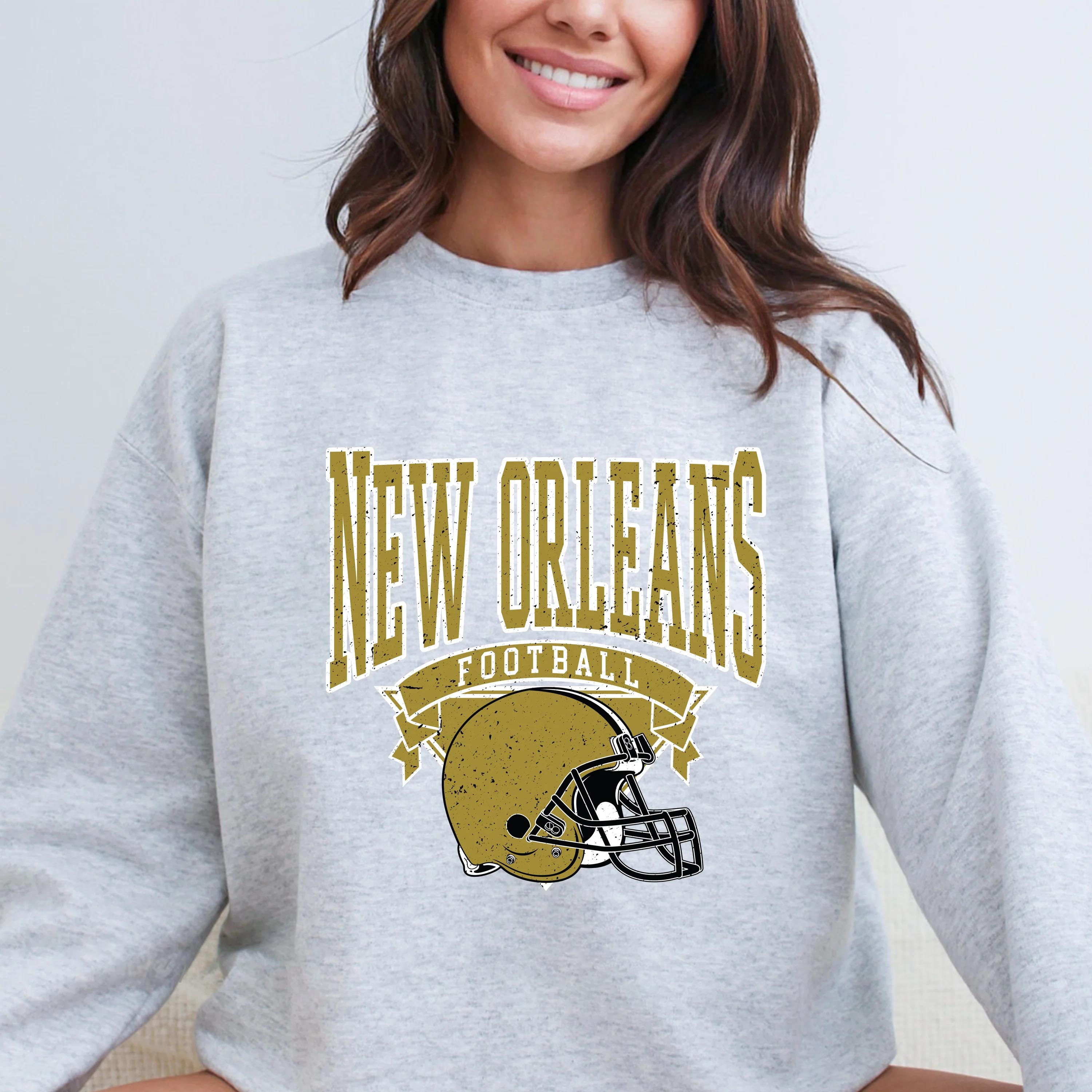 Vintage Retro Hometown Football Pullover Sweatshirt