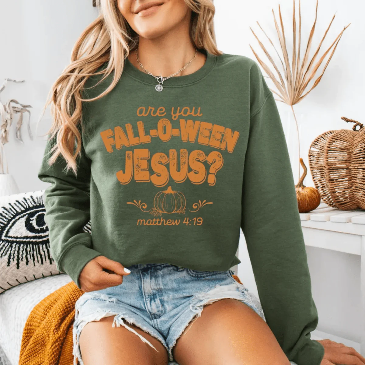 Are You Fall-O-Ween Jesus Sweatshirt Christian Fall Shirt