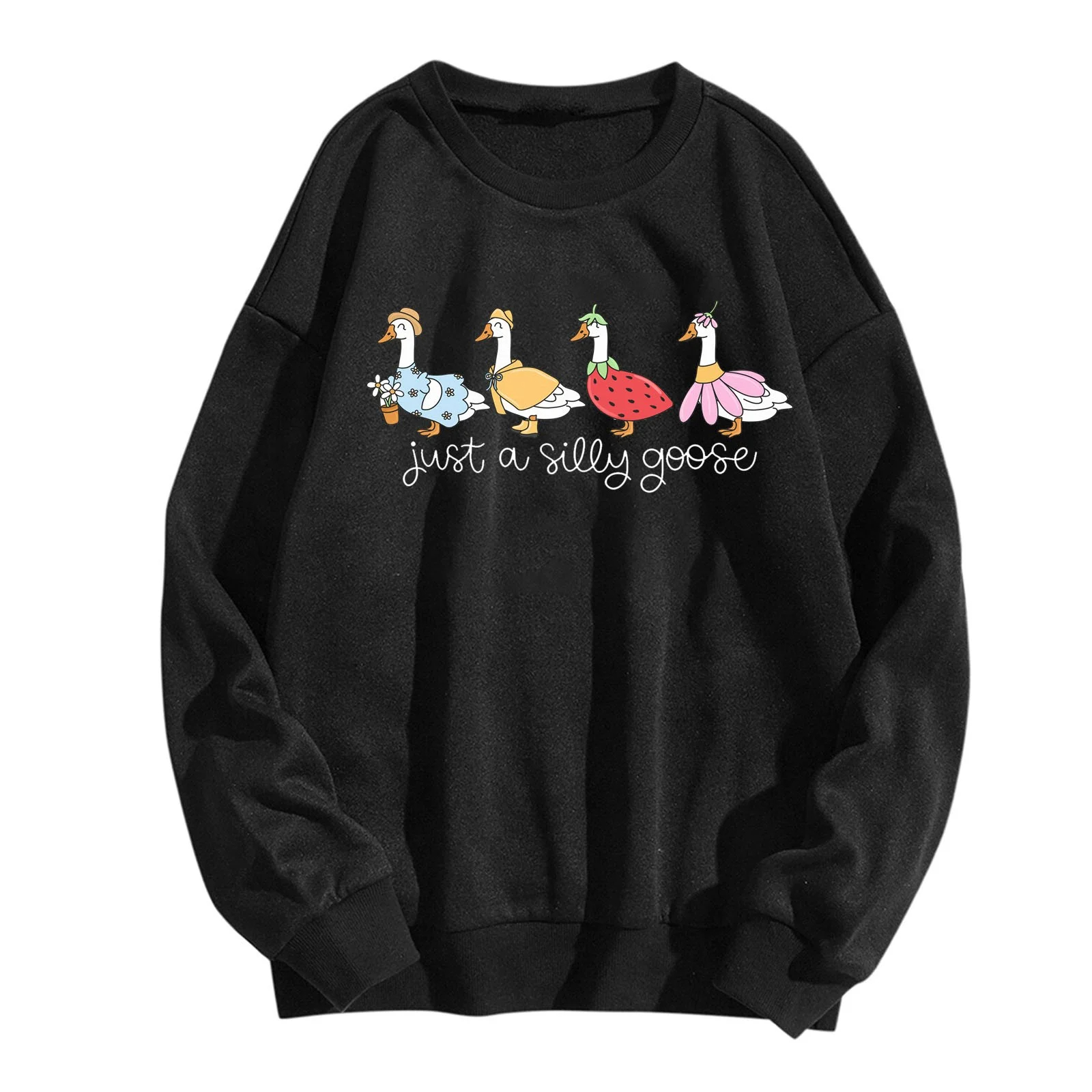 Just A Silly Goose Funny Graphic Sweatshirt